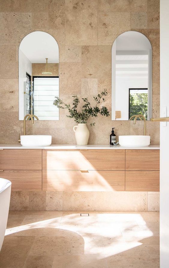 Travertine Tiles — Nyblad Construction in Caloundra West, QLD