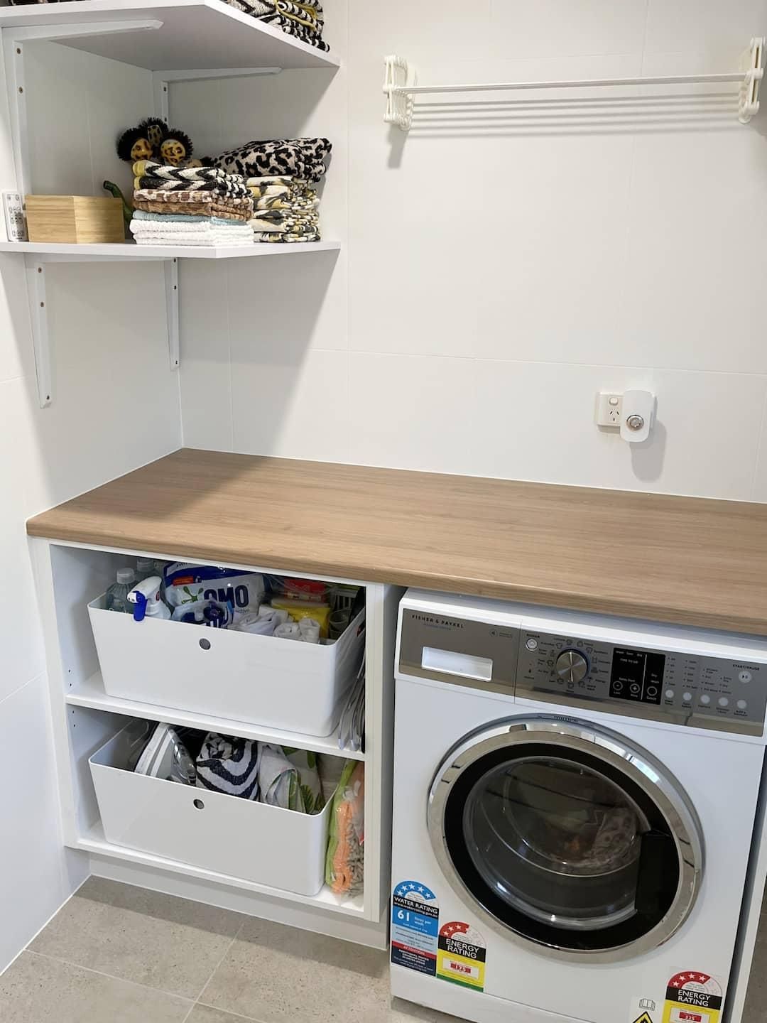 Laundry Room With a Washing Machine — Nyblad Construction in Caloundra West, QLD