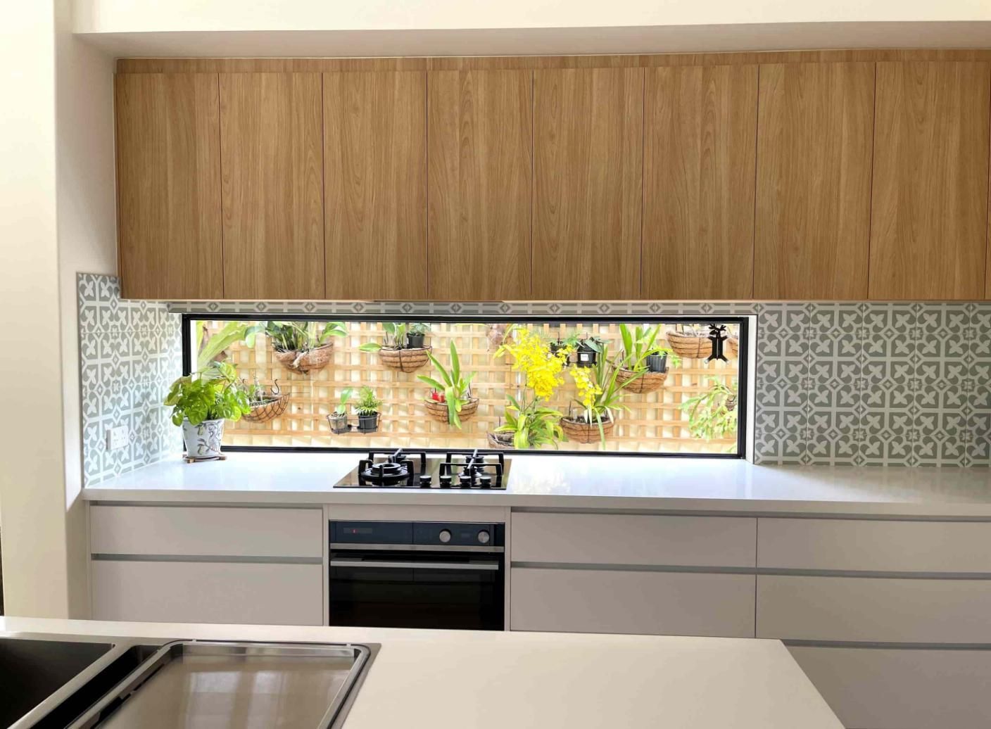 Kitchen With White Cabinets — Nyblad Construction in Caloundra West, QLD
