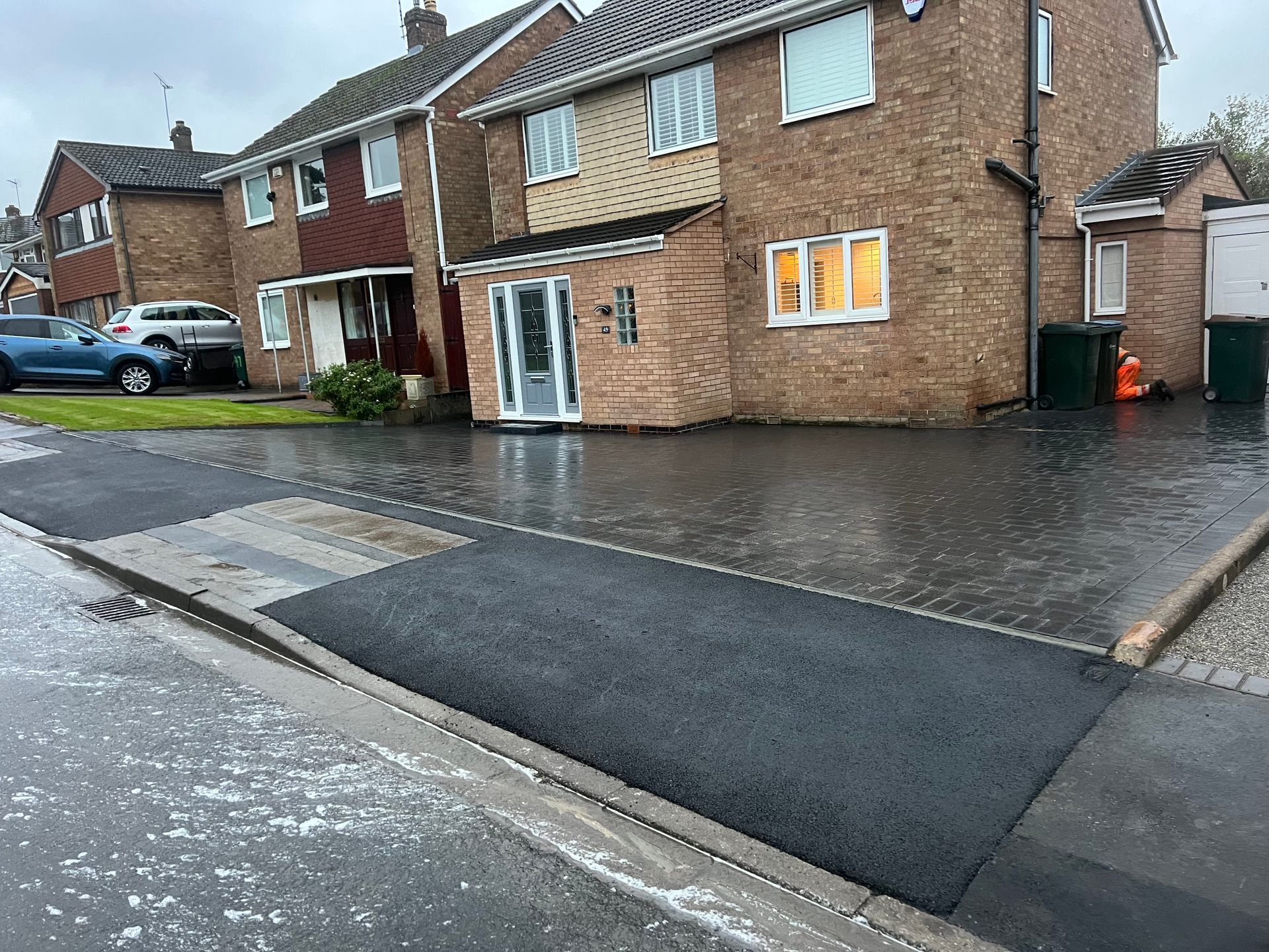 Pattern Imprinted Concrete Driveway & Kerb A1 