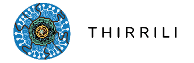 A logo for a company called thirrili with a blue circle