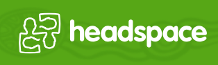 A green background with the word headspace on it