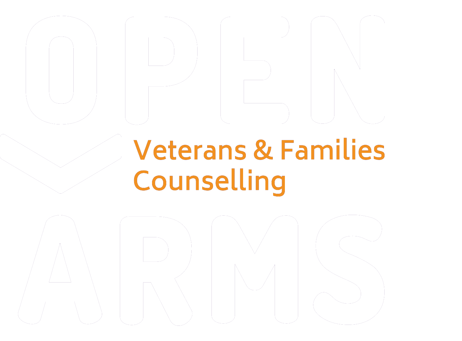 A logo for veterans and families counseling on a white background.