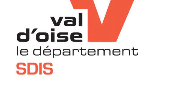 A logo for val d'oise le département sdis