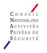 The logo for the conseil national des activités privées de securite