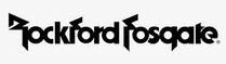 Logo de Rockford Fosgate en texte noir sur fond blanc.
