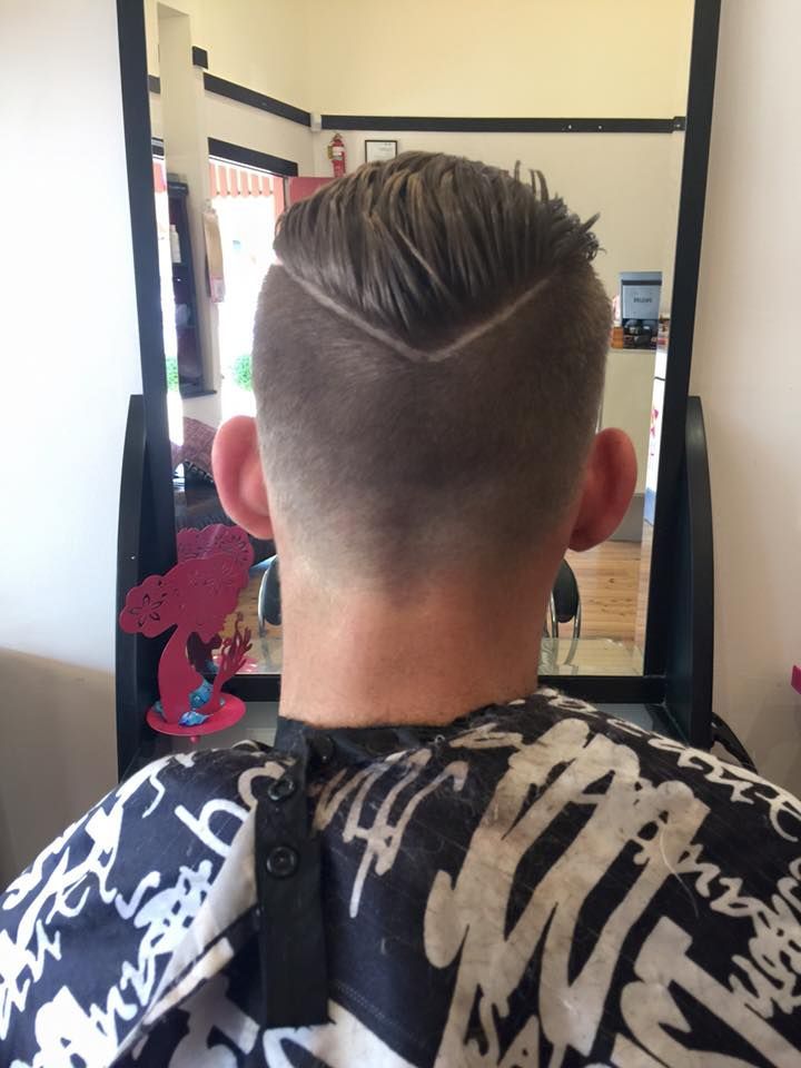 Back of Person's Head With a Haircut; Dark Hair  — Elysian Salon In Charmhaven, NSW