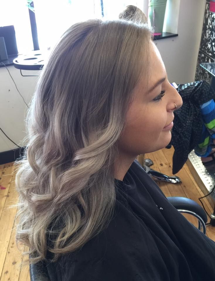 Woman With Wavy, Light Grey Hair; Seated in a Salon Chair — Elysian Salon In Berkeley Vale, NSW