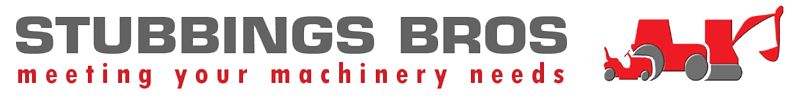 A logo for stubbings bros meeting your machinery needs