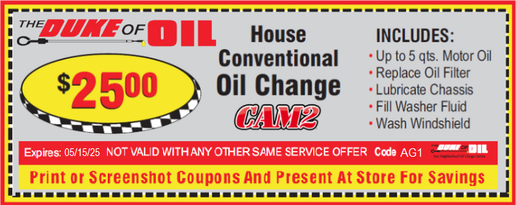 palatine oil change coupons near me