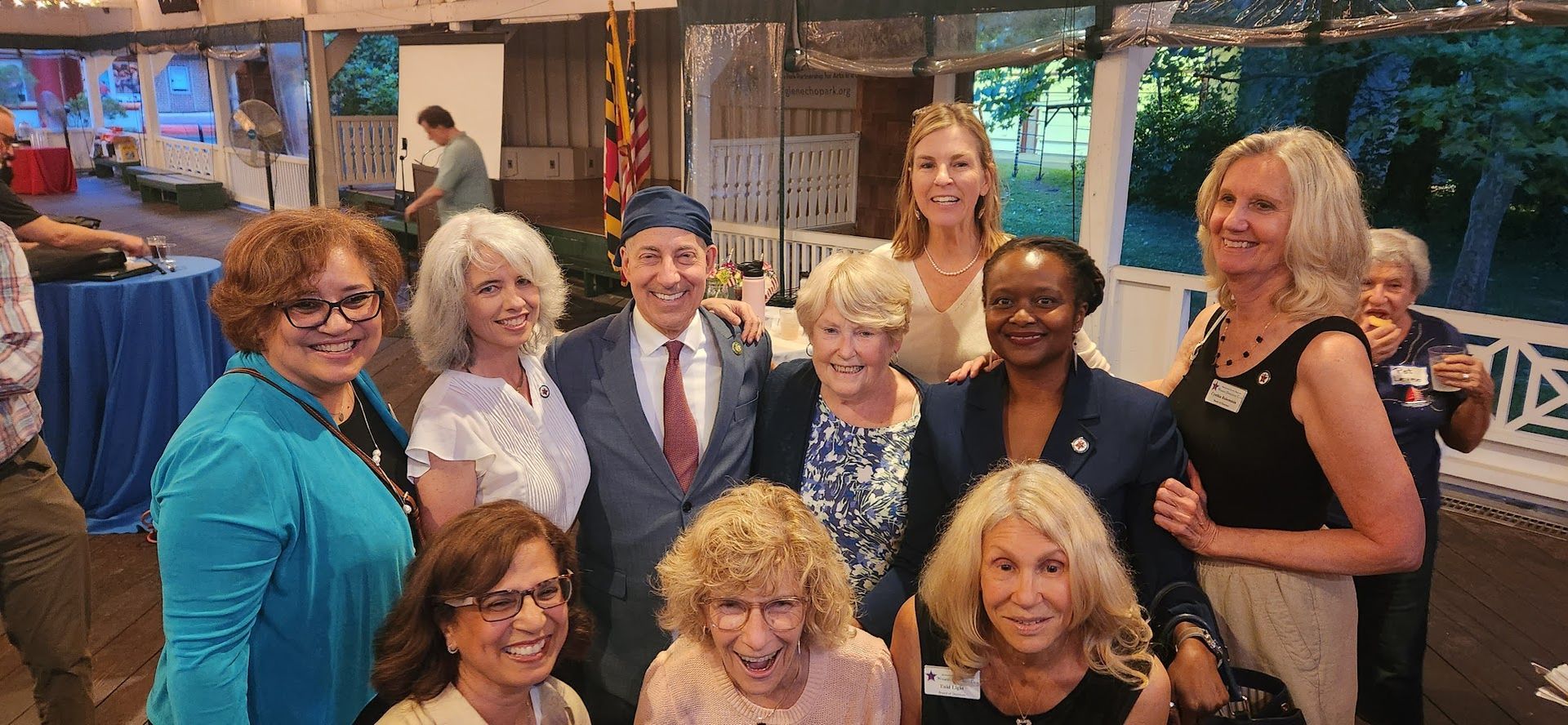 Group of WDC members with Jamie Raskin