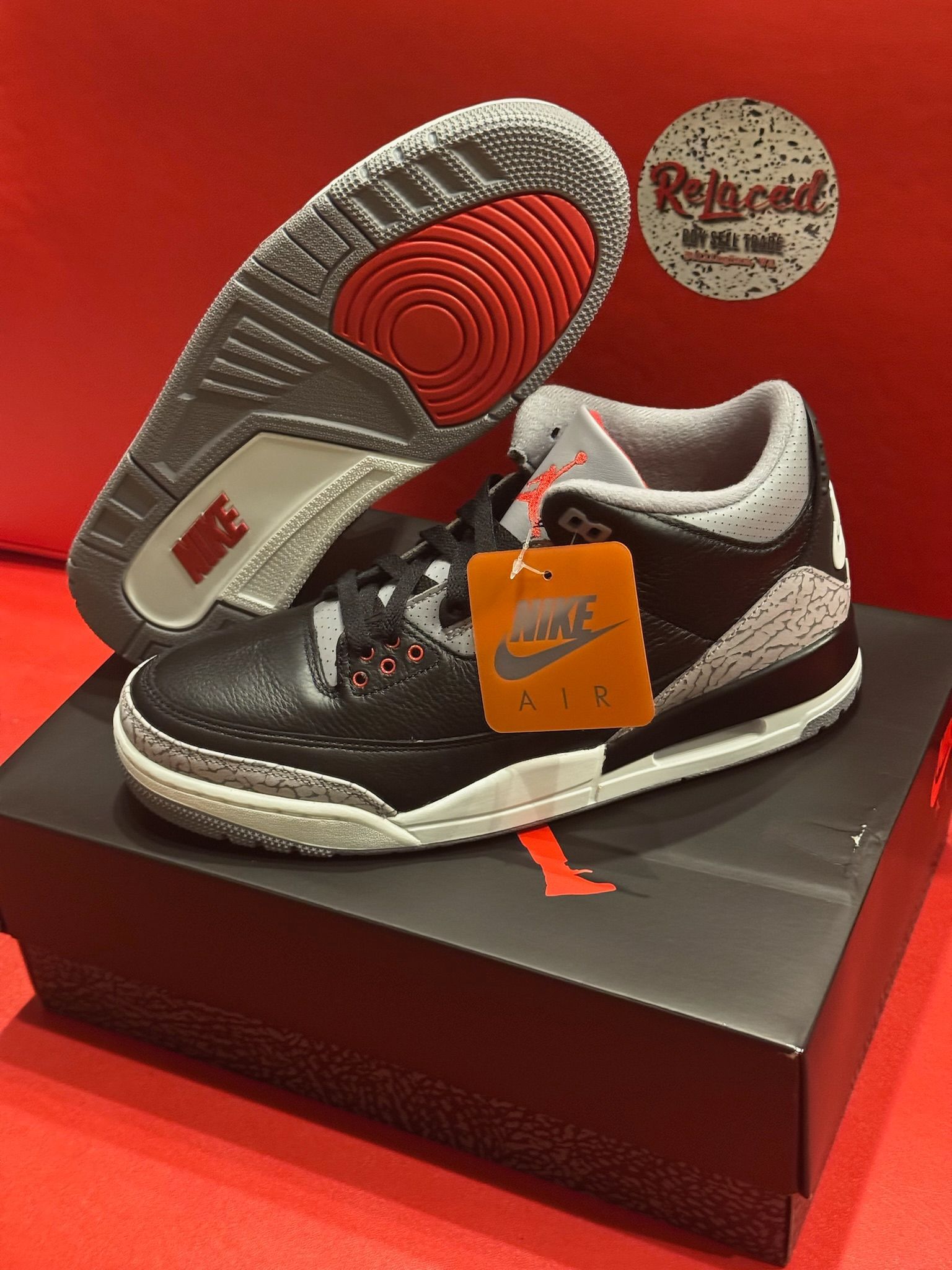 10M Jordan 3 Retro Black Cement