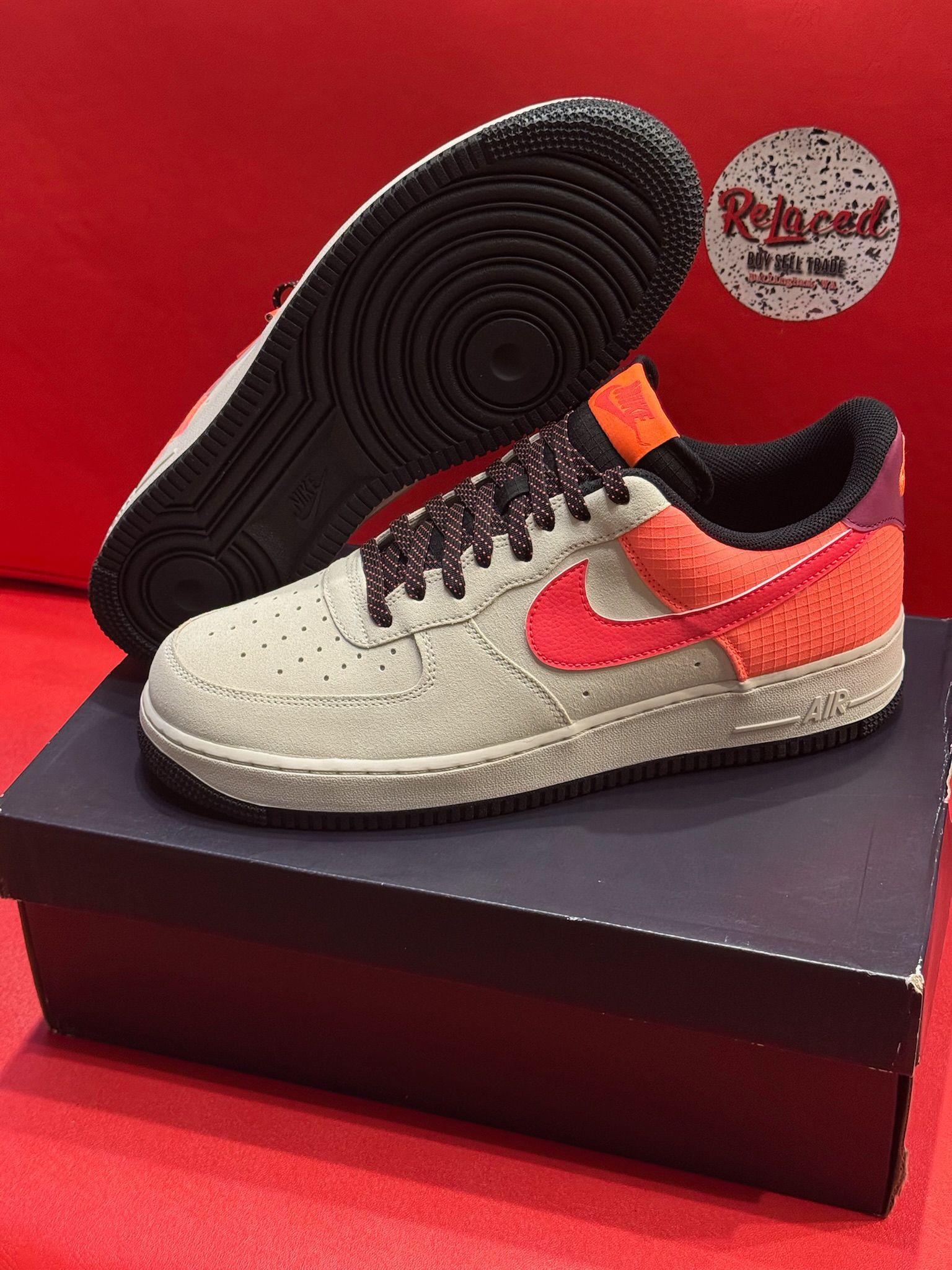 12 M Nike Air Force 1 Low  ACG Light Orewood Brown