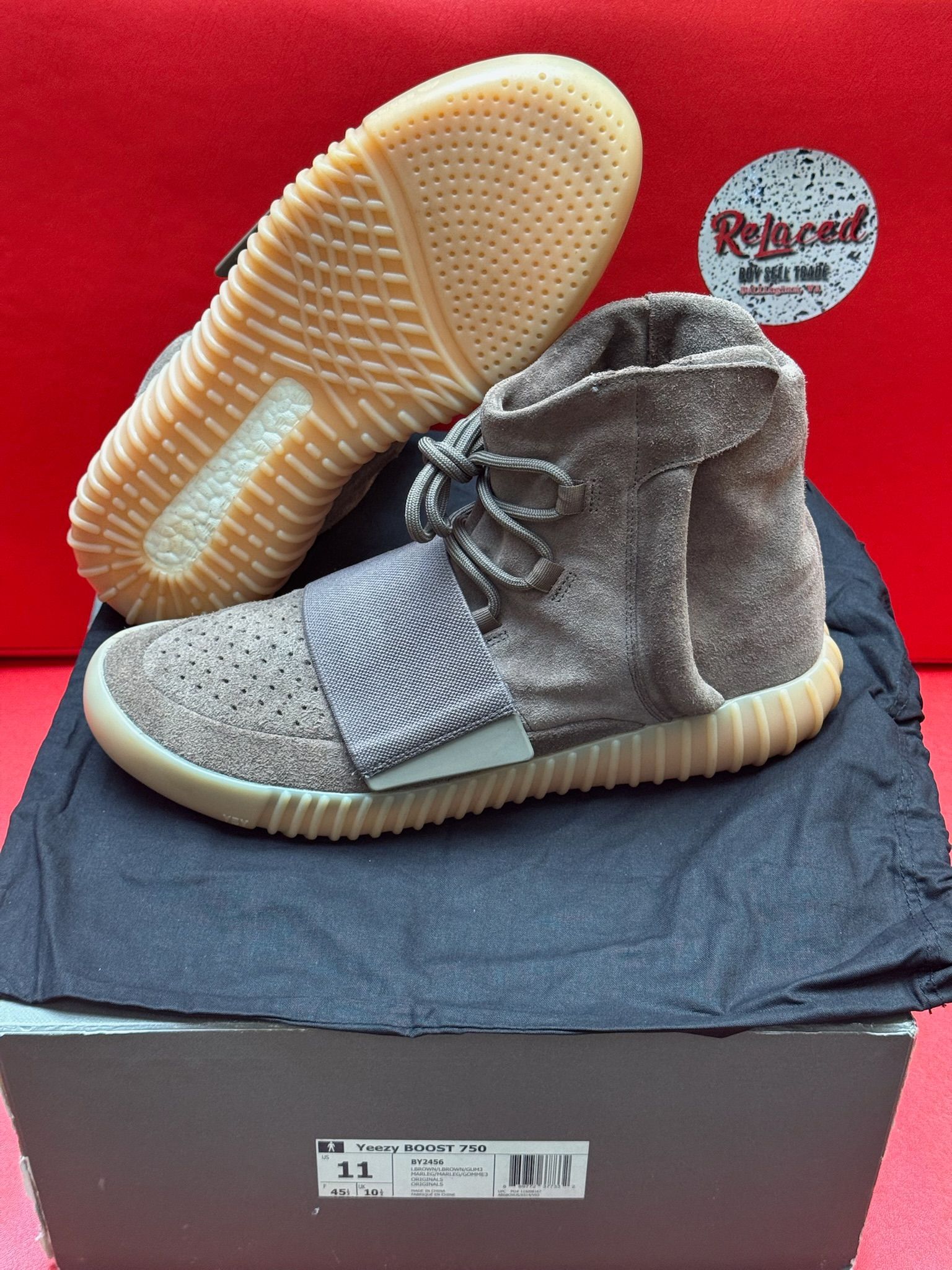 11M Adidas Yeezy Boost 750 Chocolate