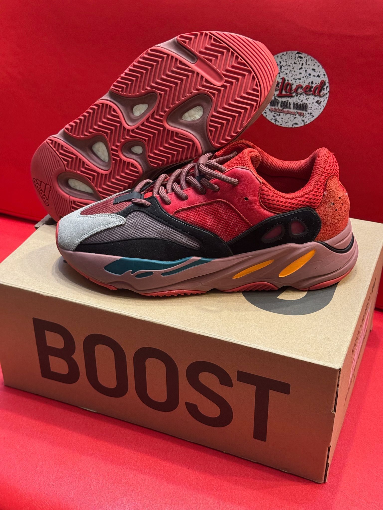 10M Adidas Yeezy Boost 700 Hi-Res Red