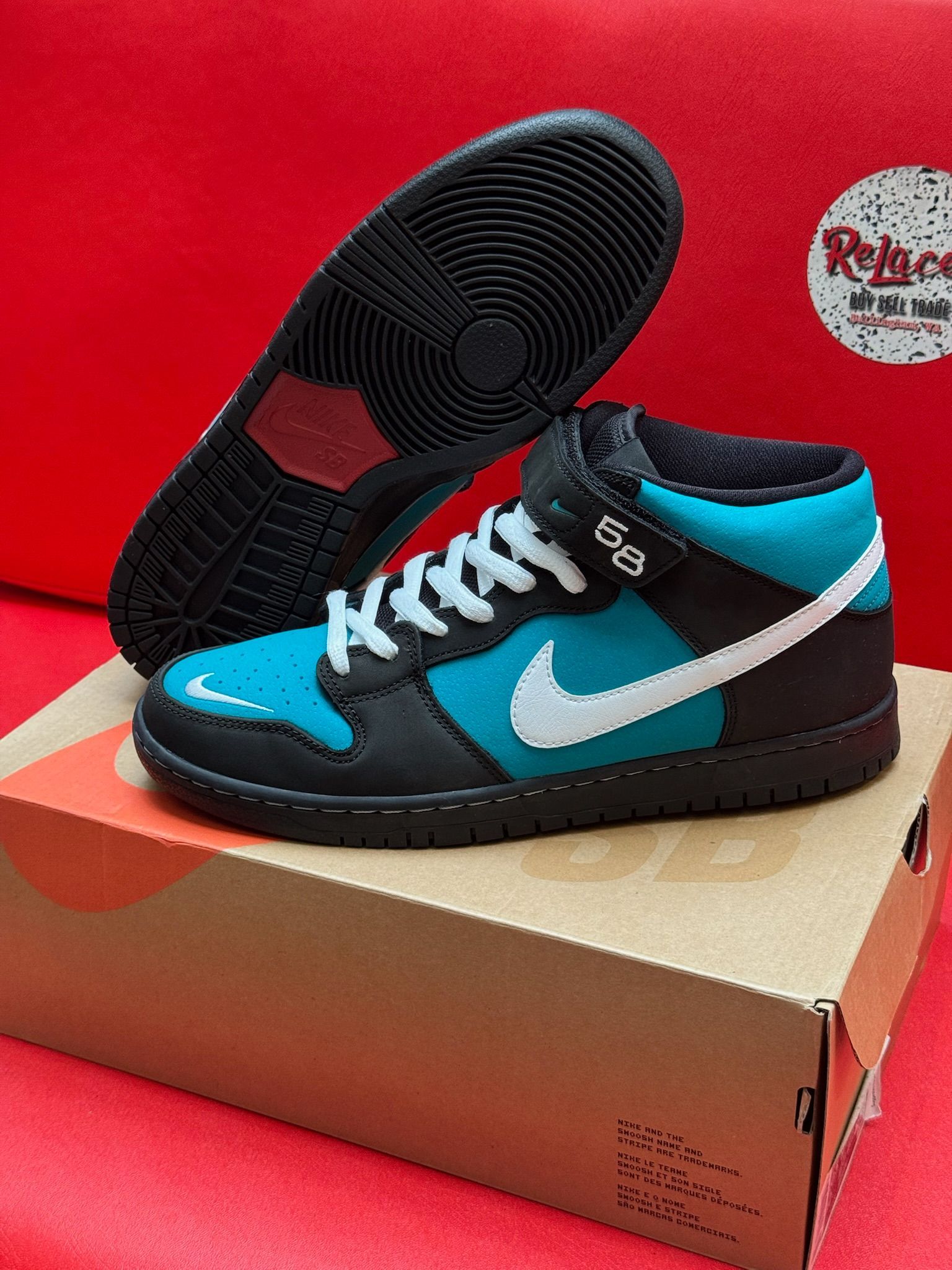 10.5M Dunk Mid SB Fresh Water