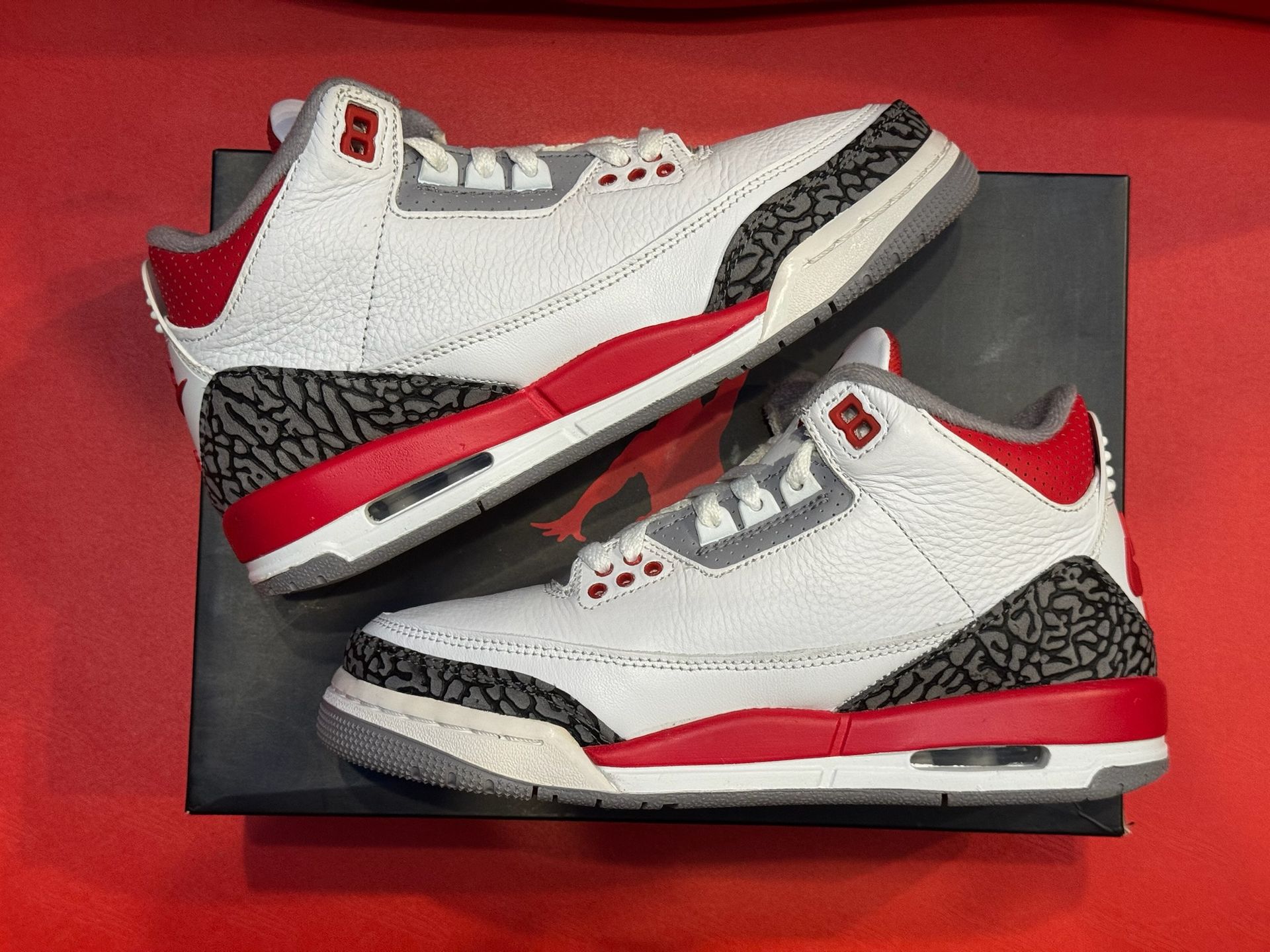 6Y Jordan 3 GS 2022 Fire Red