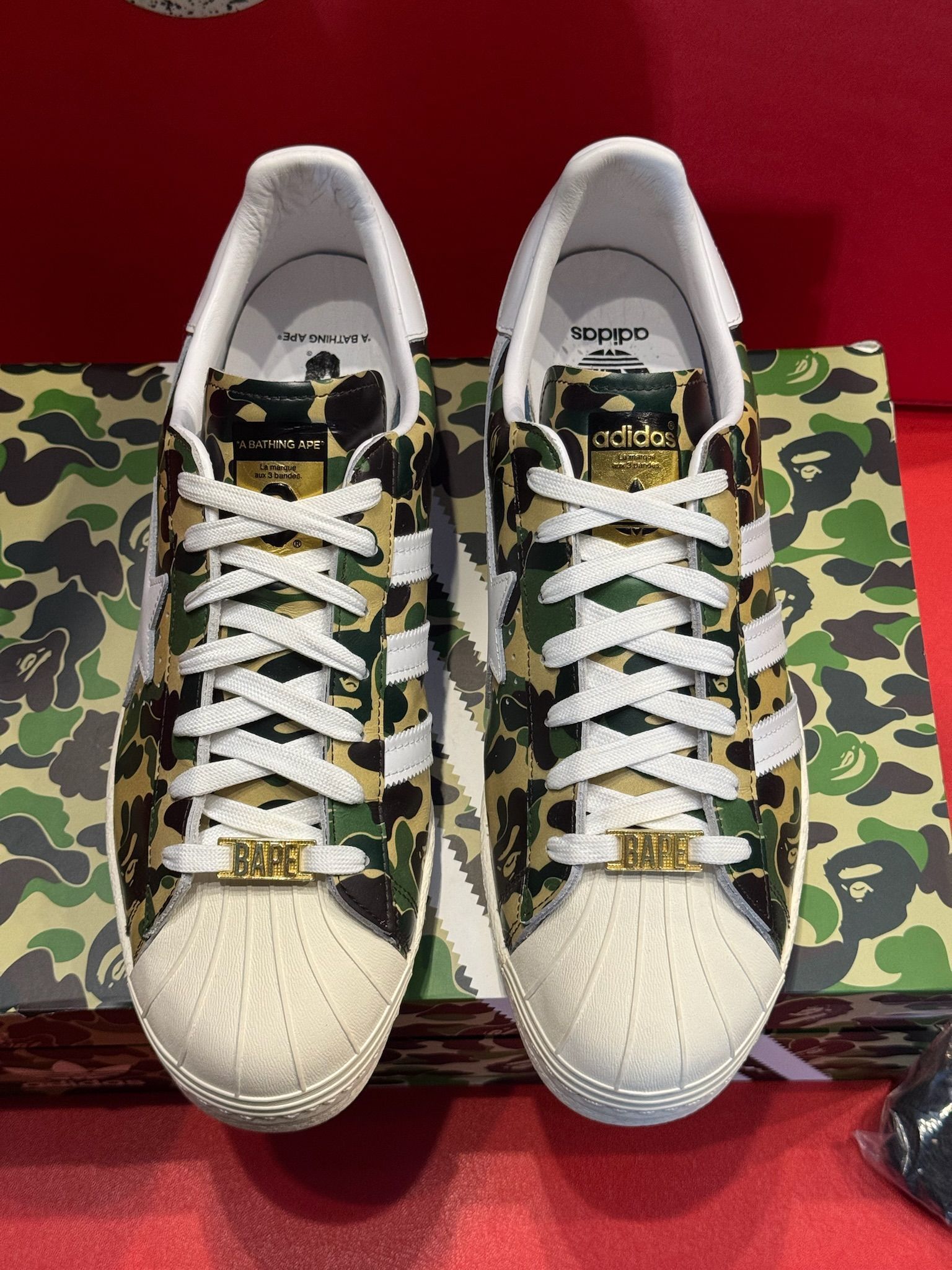 12M Adidas Superstar Bape ABC Camo Green