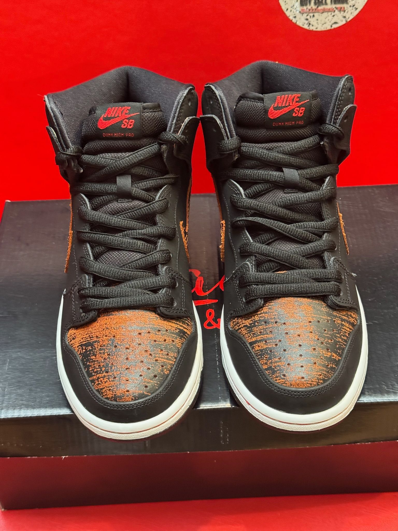 9M Nike Dunk High Pro SB Distressed Leather