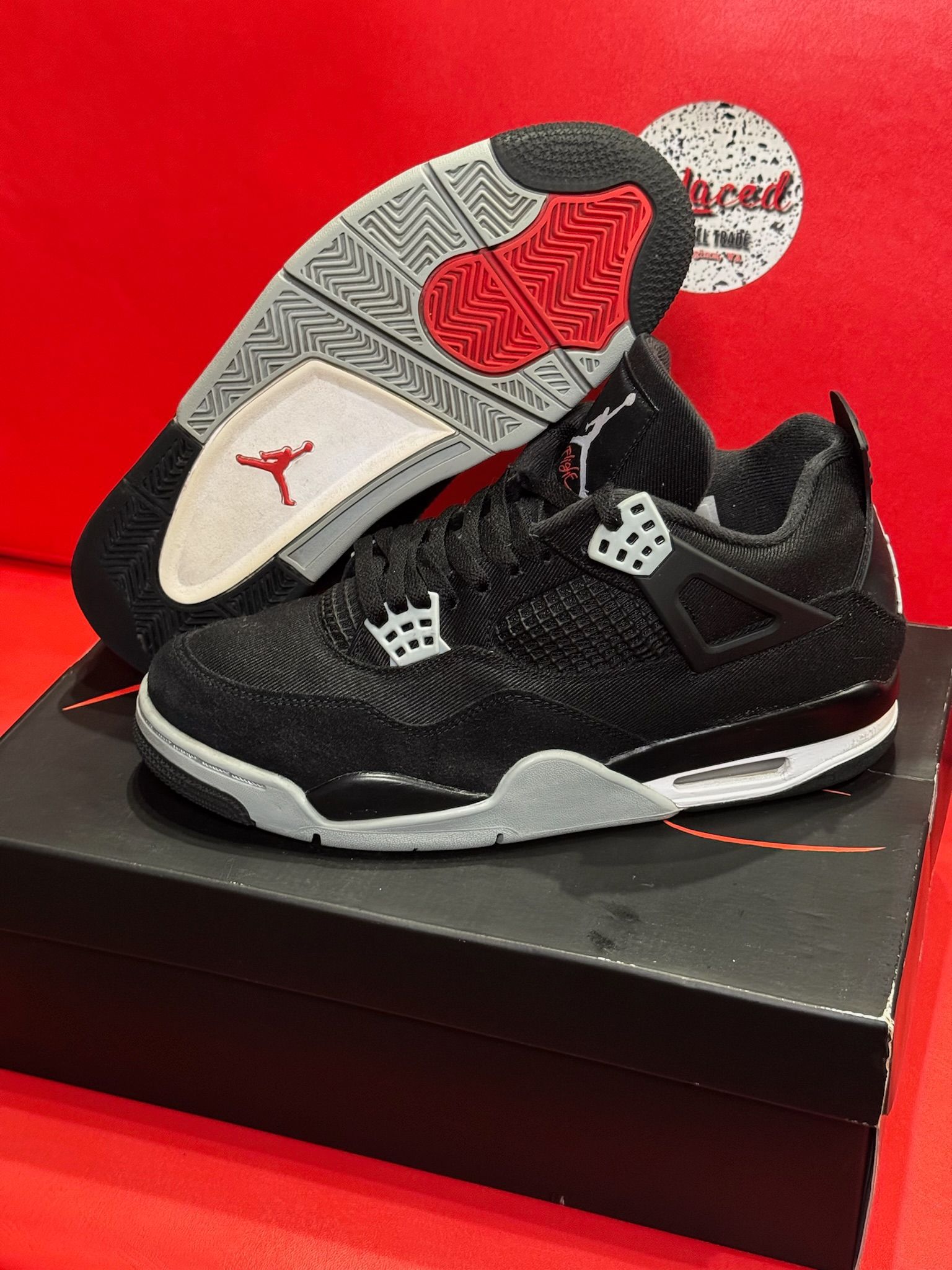 9.5M Jordan 4 SE Black Canvas