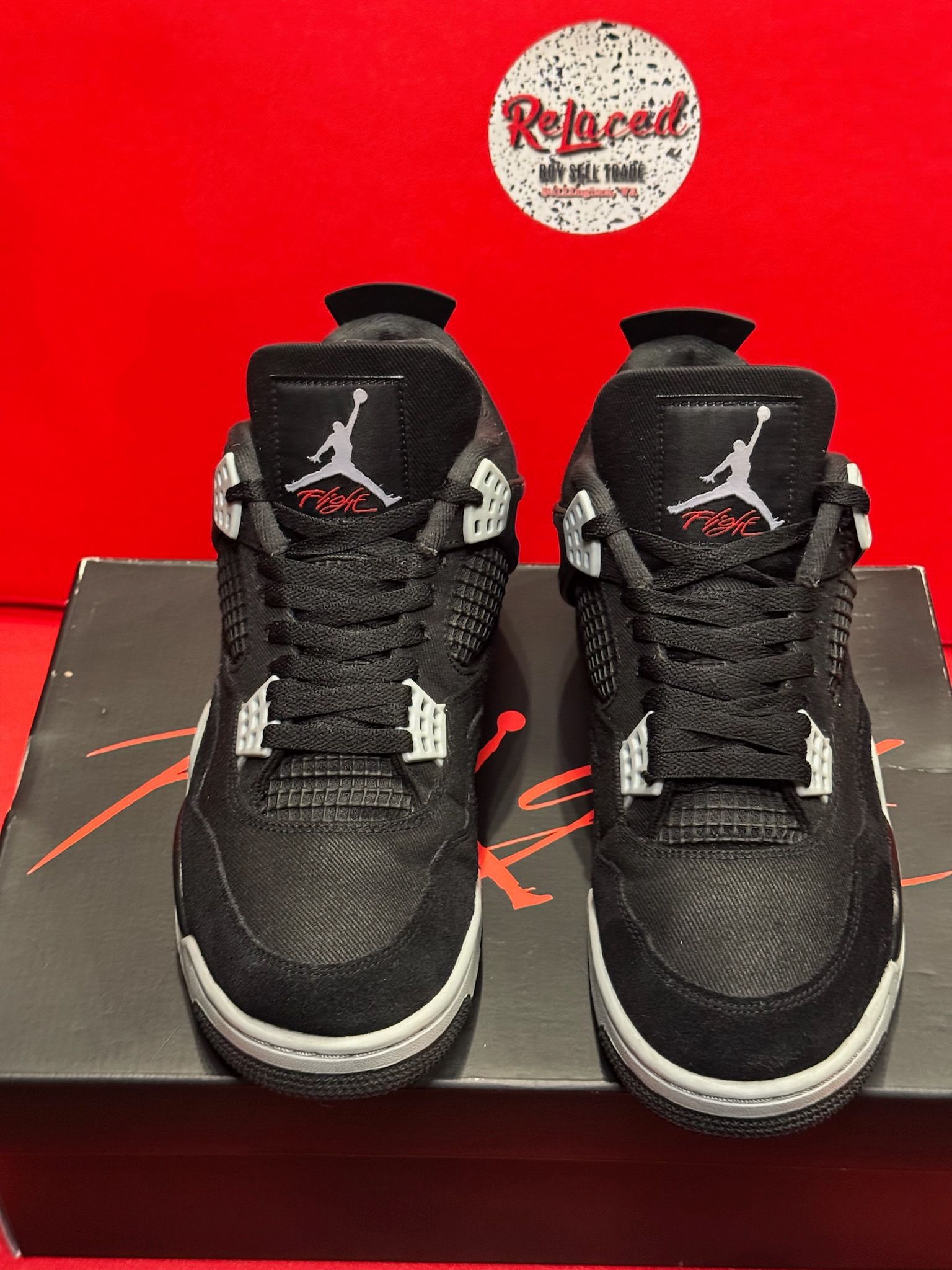 9.5M Jordan 4 SE Black Canvas