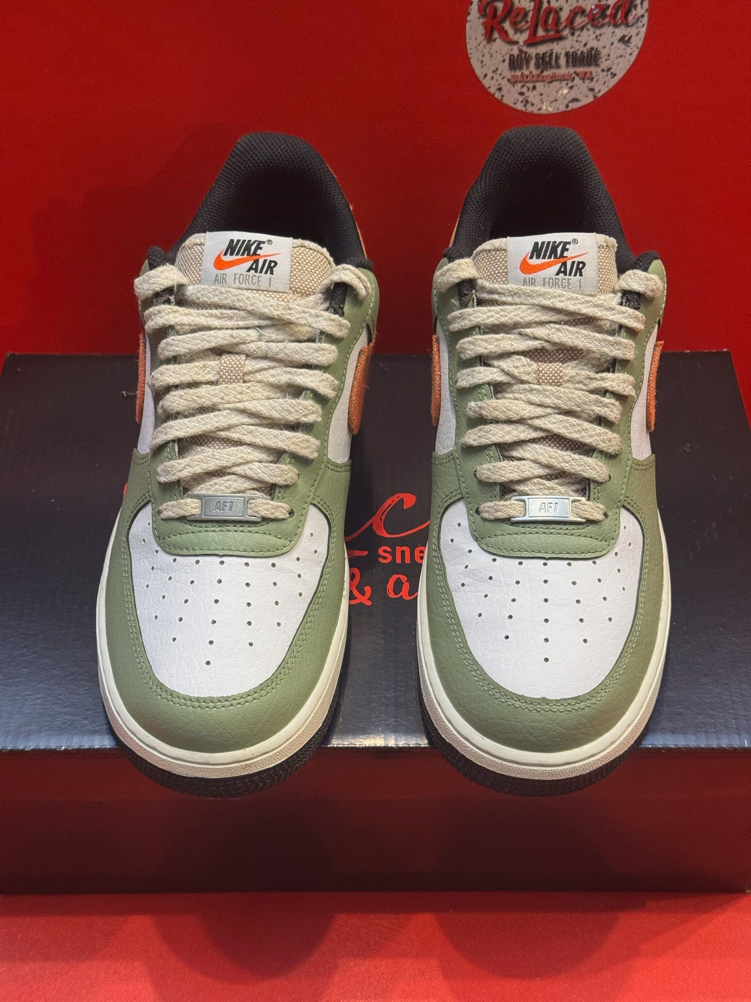 9.5M Air Force 1 ‘07 Oil Green Orange