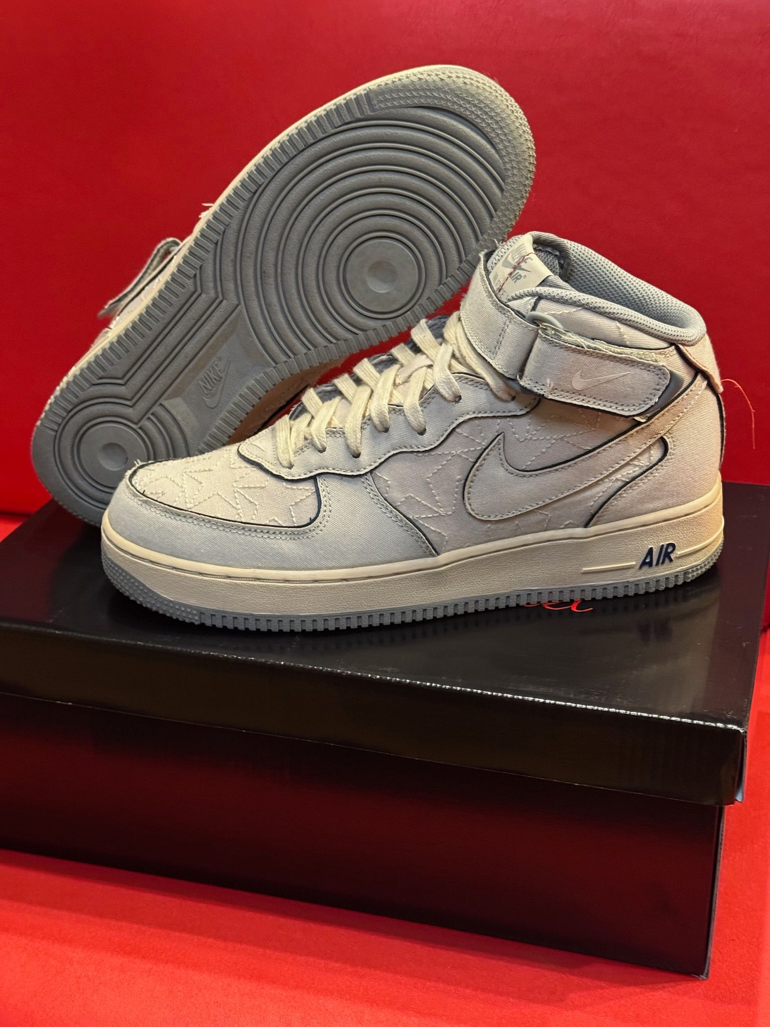 9.5M Air Force Mid ‘07 Tear Away Pearl White