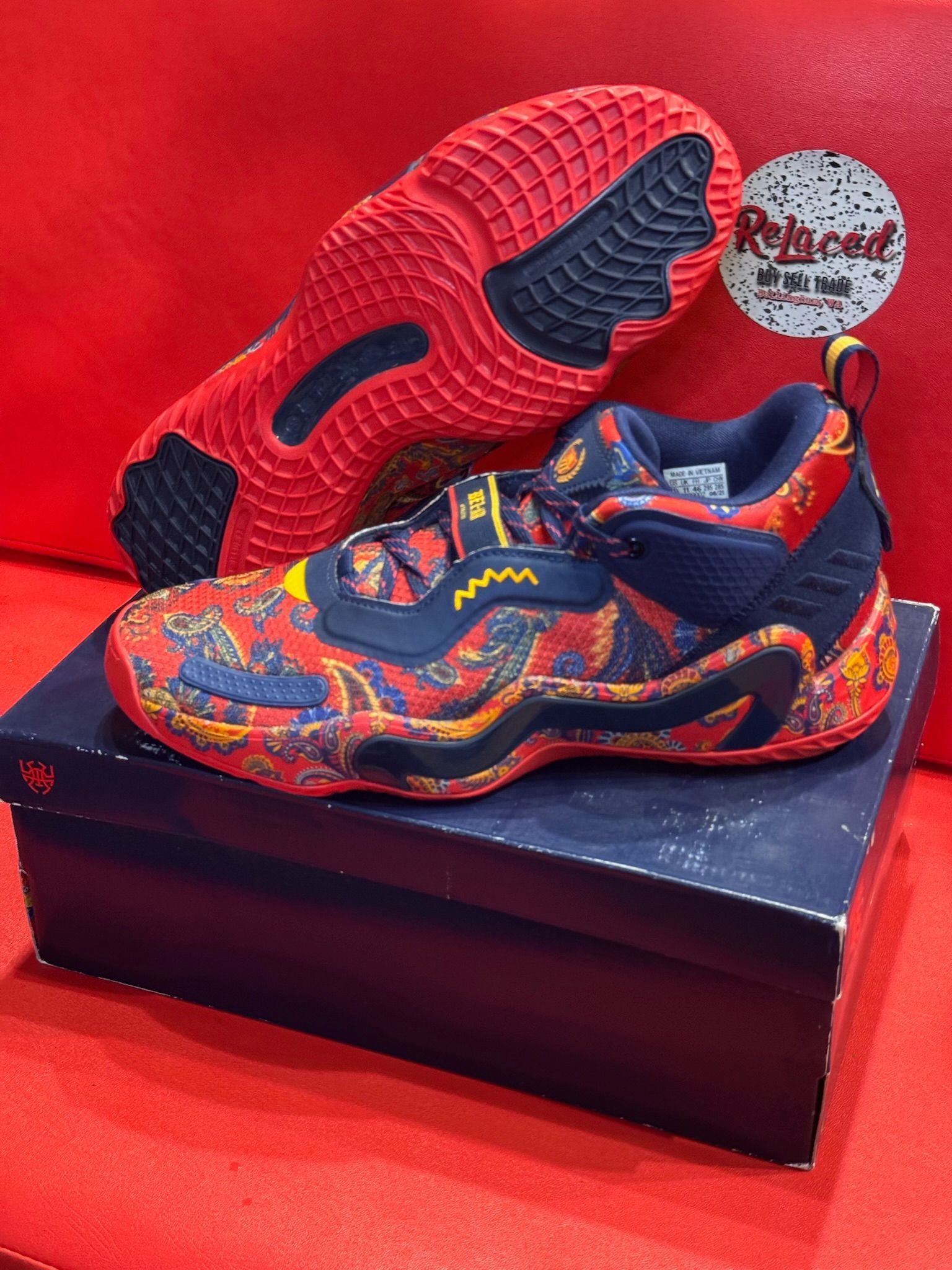 11.5M Adidas D.O.N. Issue #3 Bel-Air Athletics Prep School Dark Blue