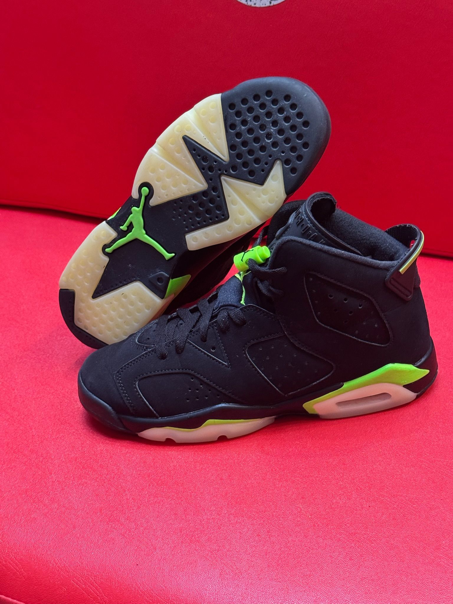 6.5Y Jordan 6 retro GS Electric Green