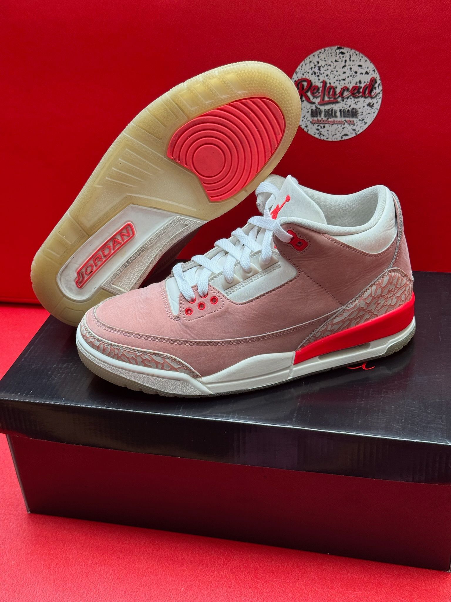 9W Jordan 3 Rust Pink