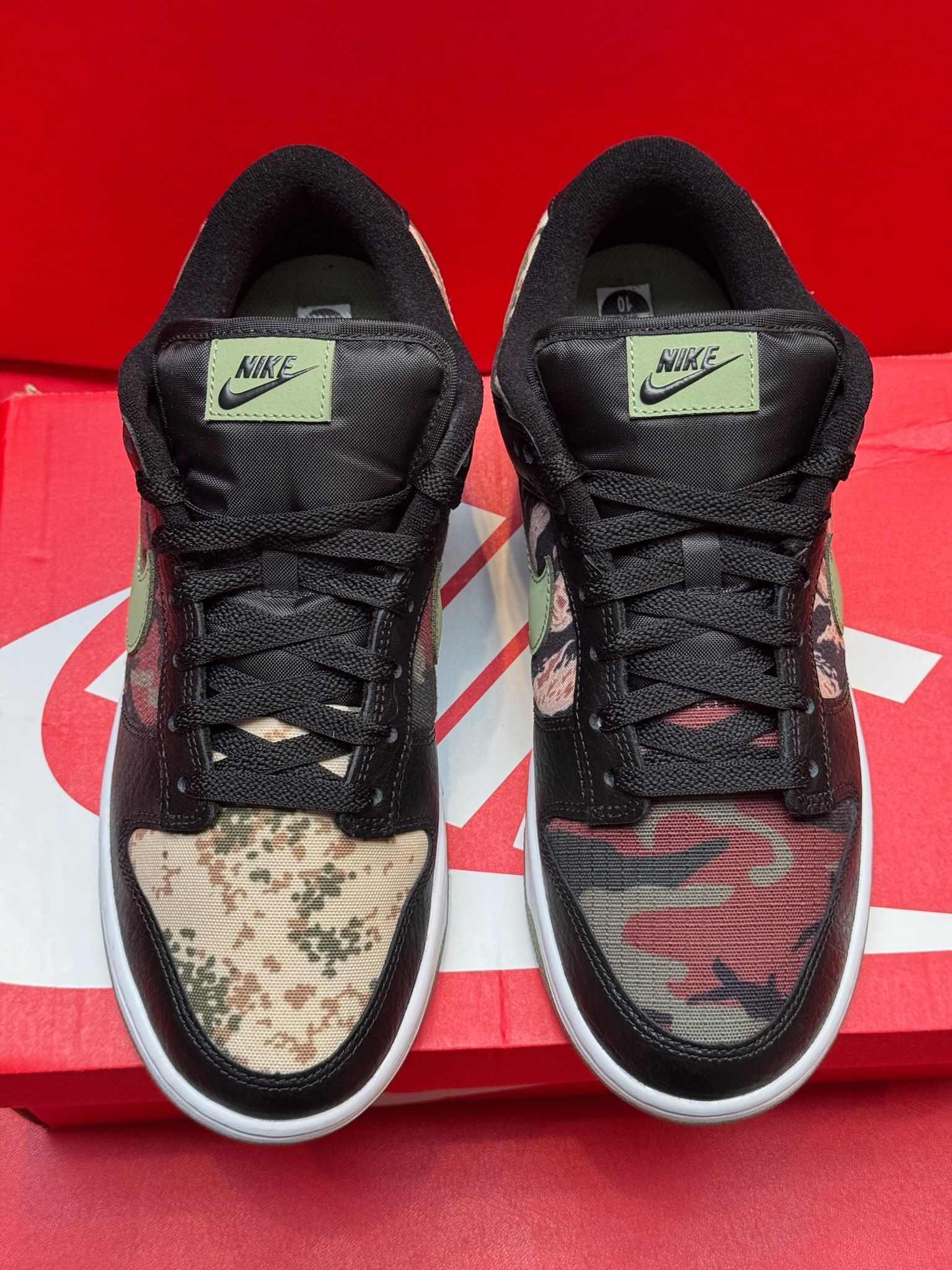 10M Nike Dunk Low Black Multi-Camo