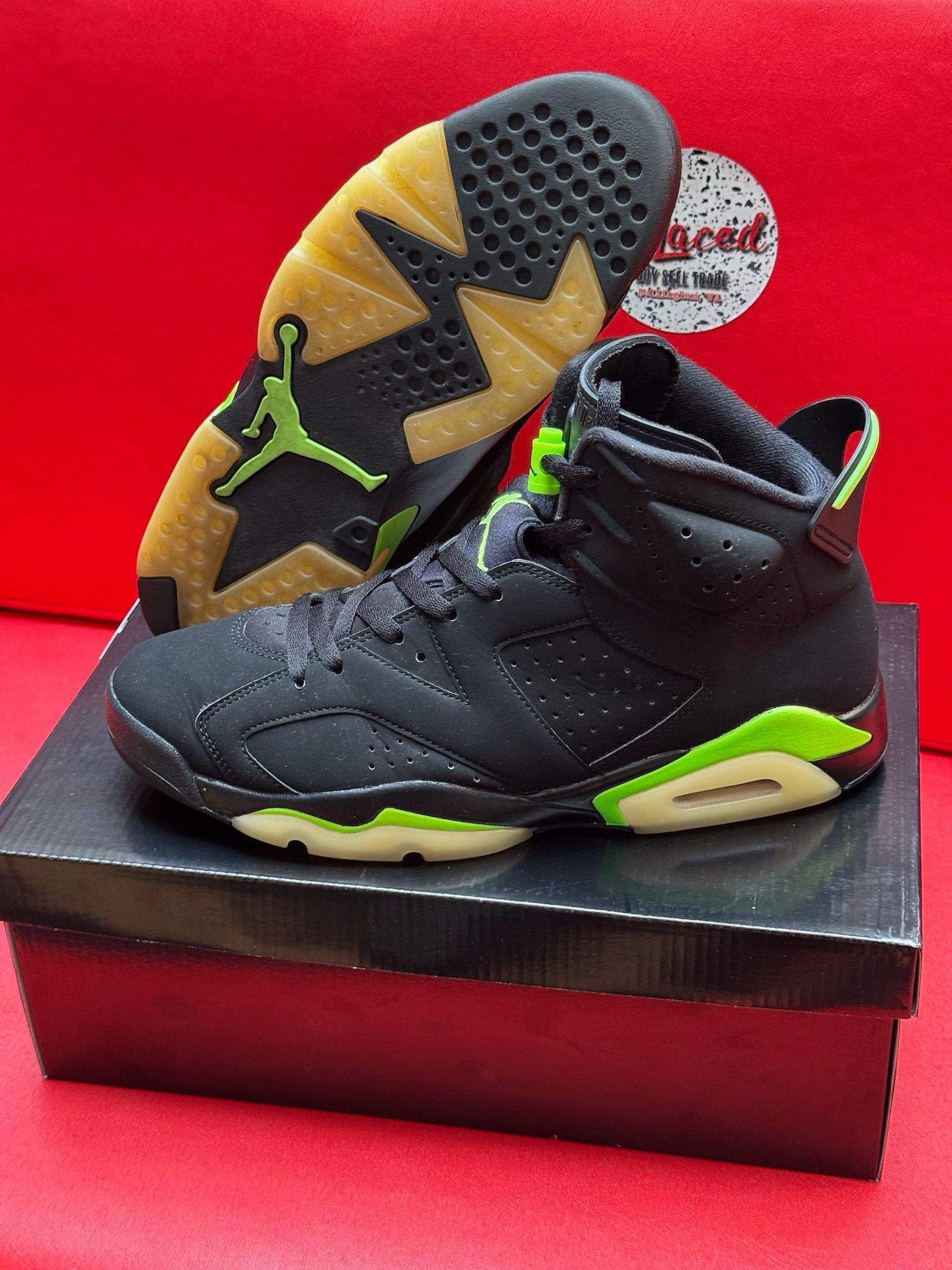 12M Jordan 6 Electric Green