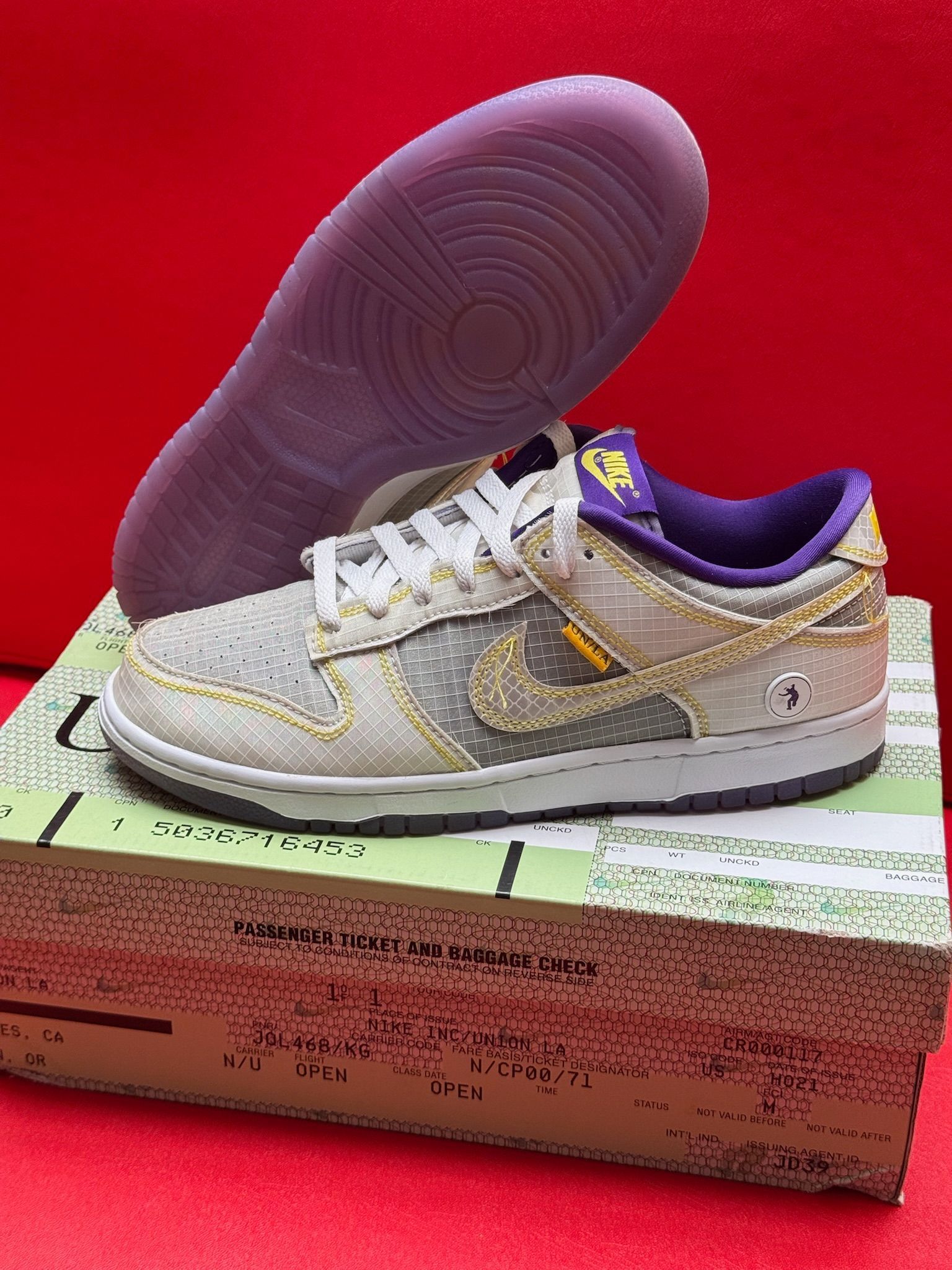 8M Nike Dunk Low Union Passport Pack Court Purple
