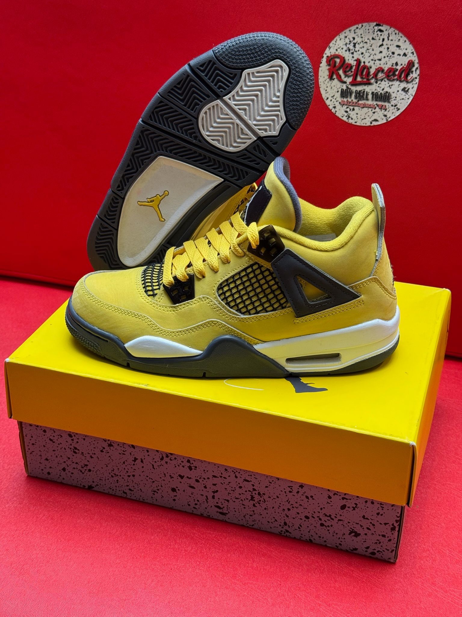 5Y 6.5W Jordan 4 Retro Lightning