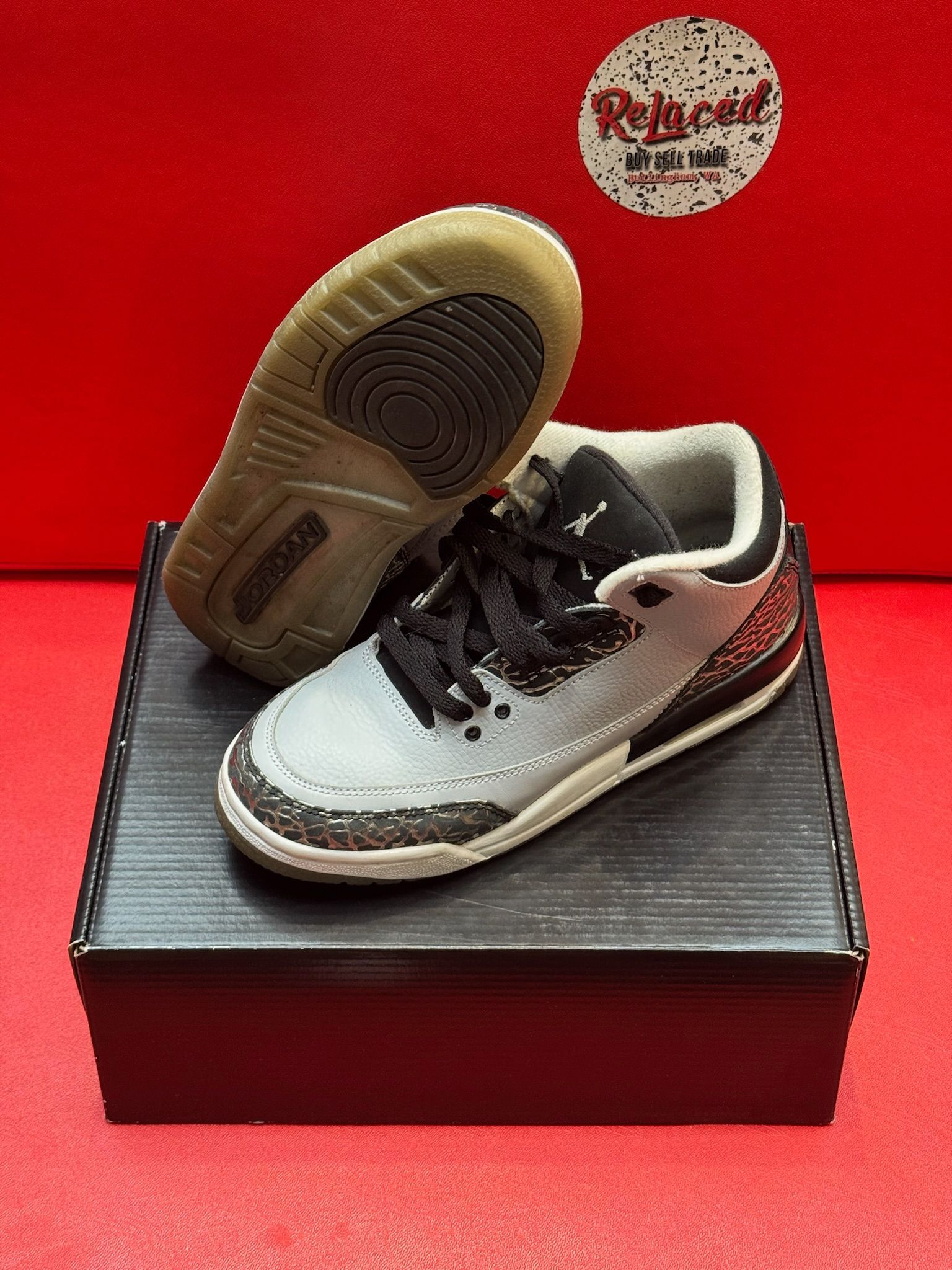 6Y Jordan 3 Retro BG Wolf Grey