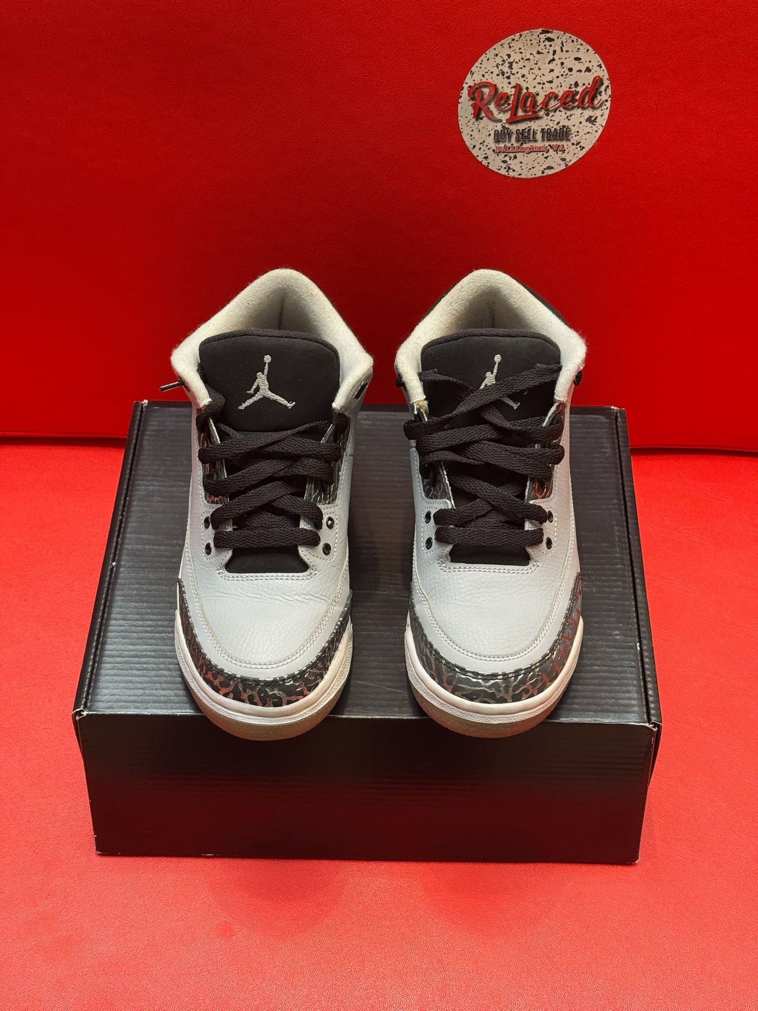 6Y Jordan 3 Retro BG Wolf Grey