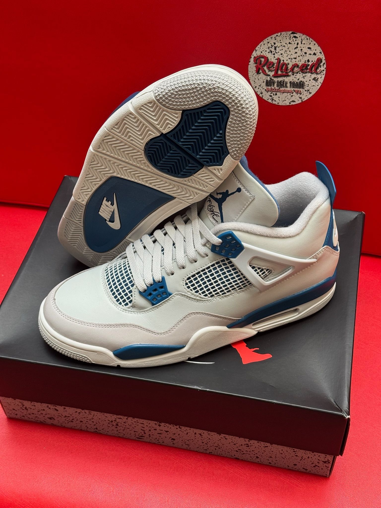 12M Jordan 4 Retro Military Blue Year 2024