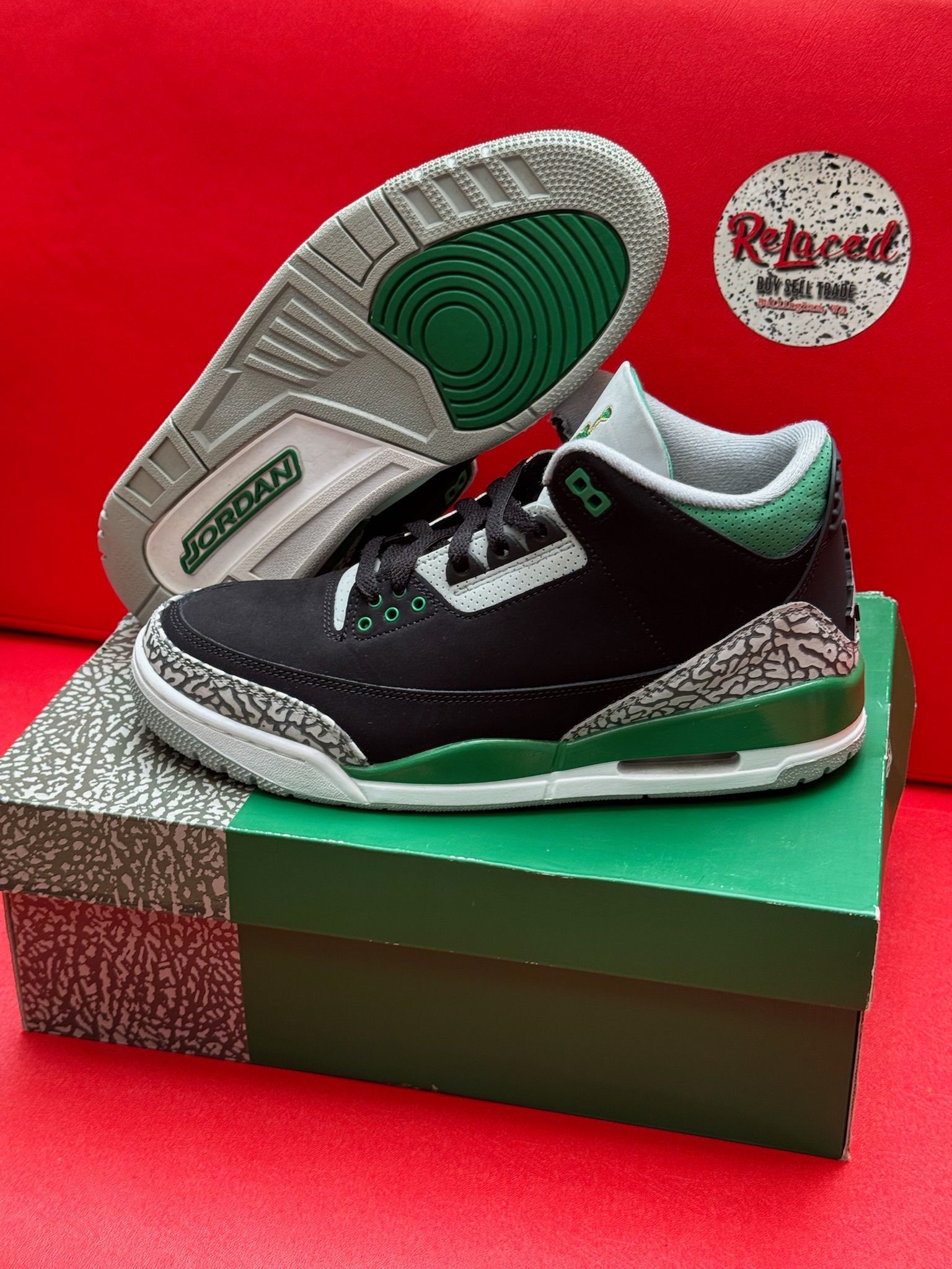 9.5M Jordan 3 Pine Green