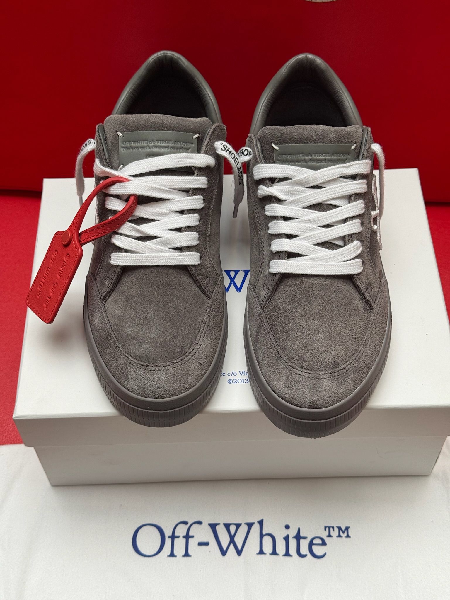 7M Off-White New Low Vulcanized Medium Grey