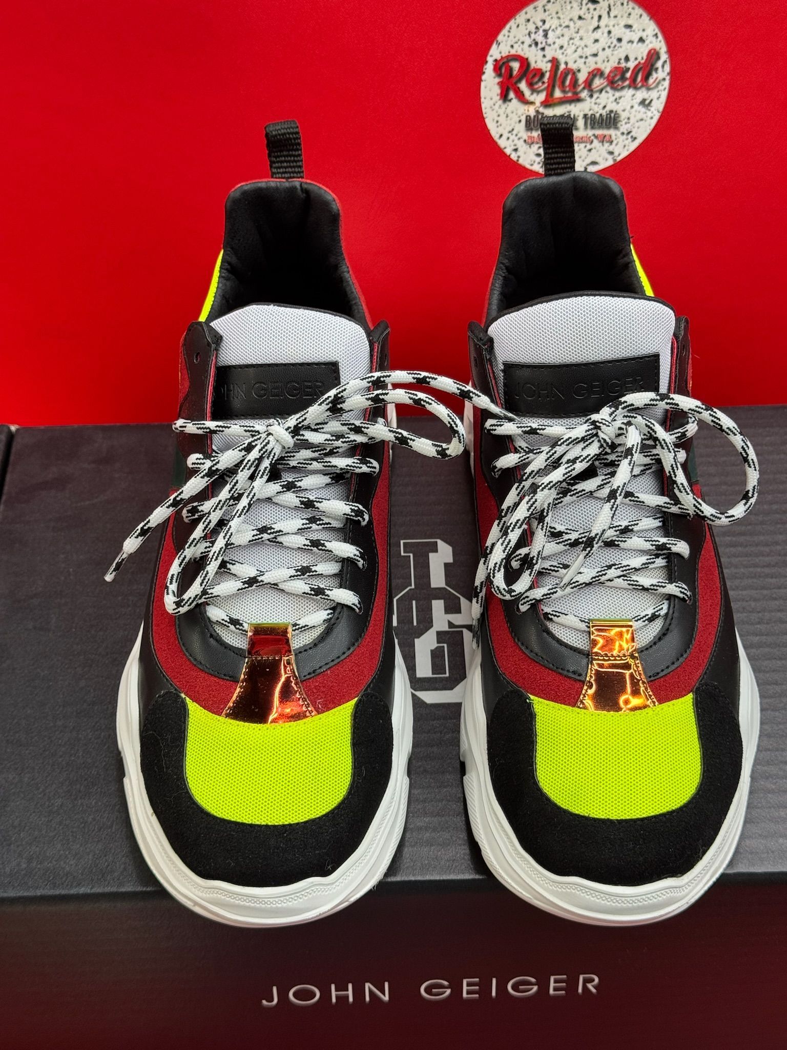10M John Geiger 003 Black / Red / Lime