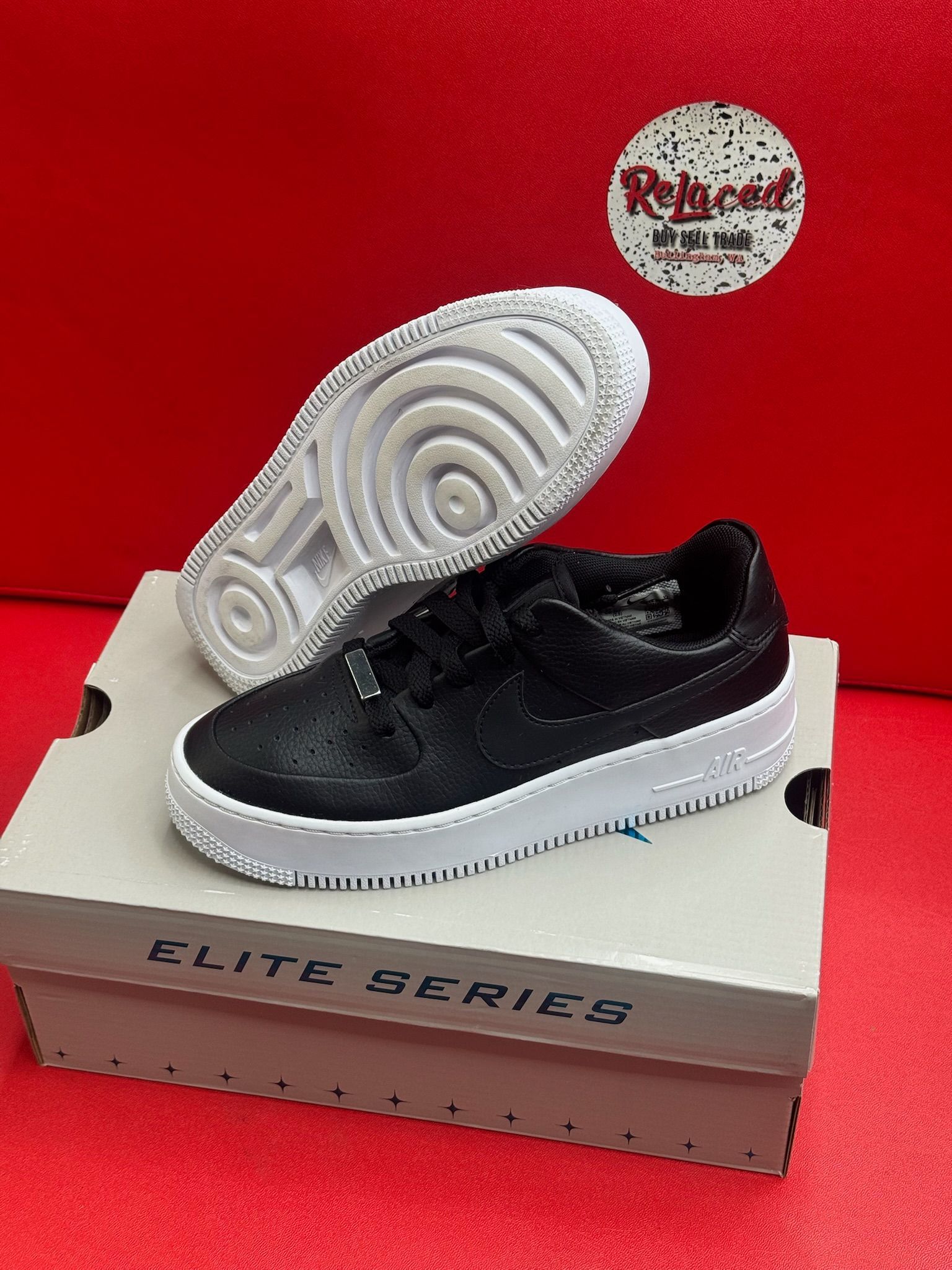 6.5W Airforce 1 Sage Low Black White
