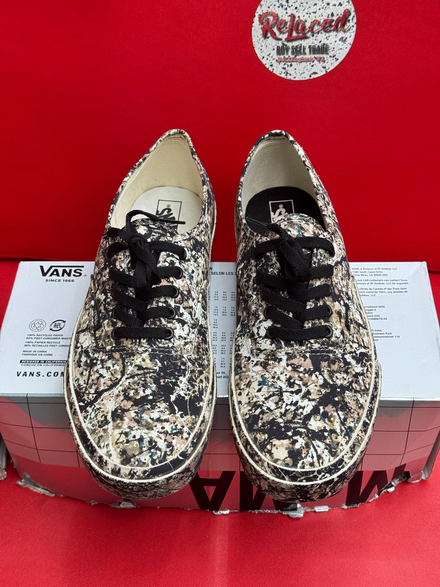 13M VANS Authentic MoMA Jackson Pollock
