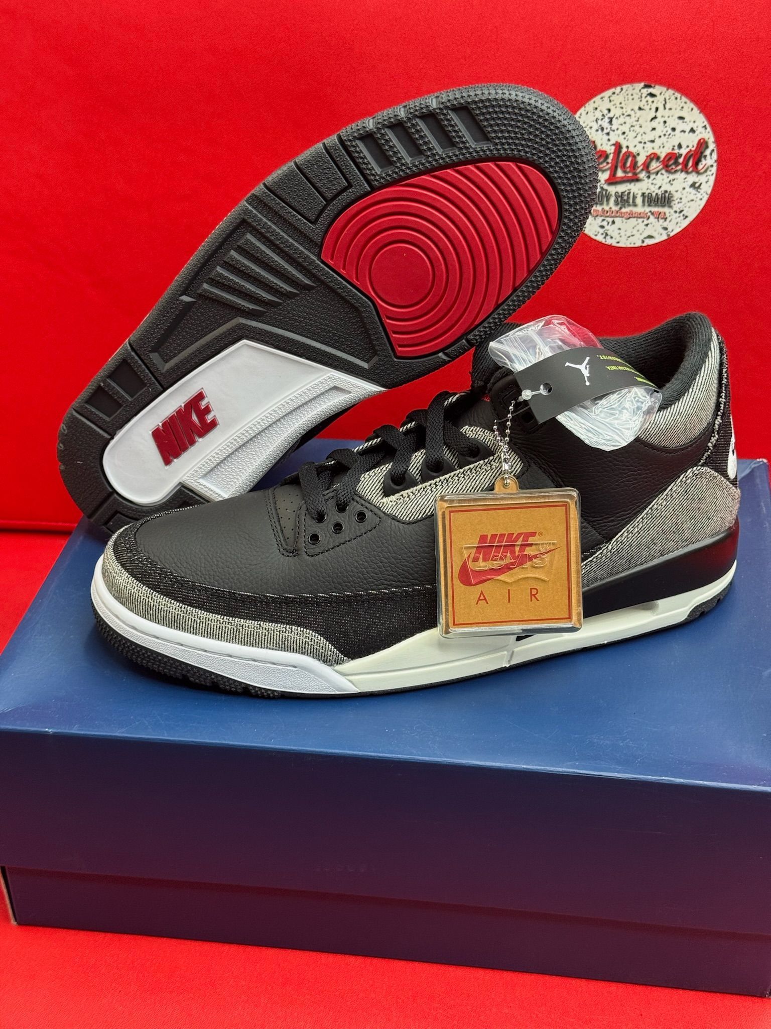 11M Jordan 3 Retro Levis Black