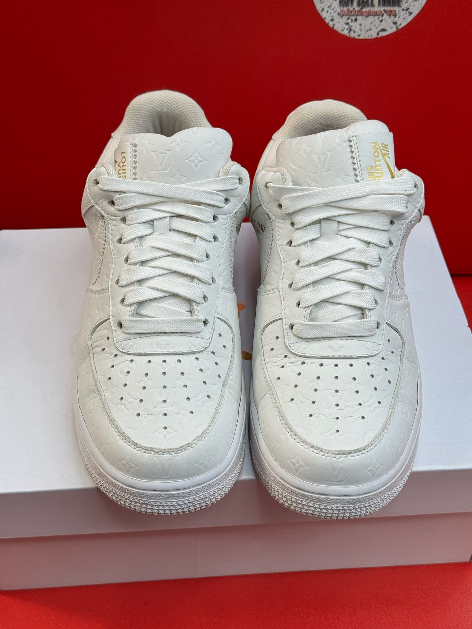 7.5M 9W Louis Vuitton X Off White X Nike Pure White