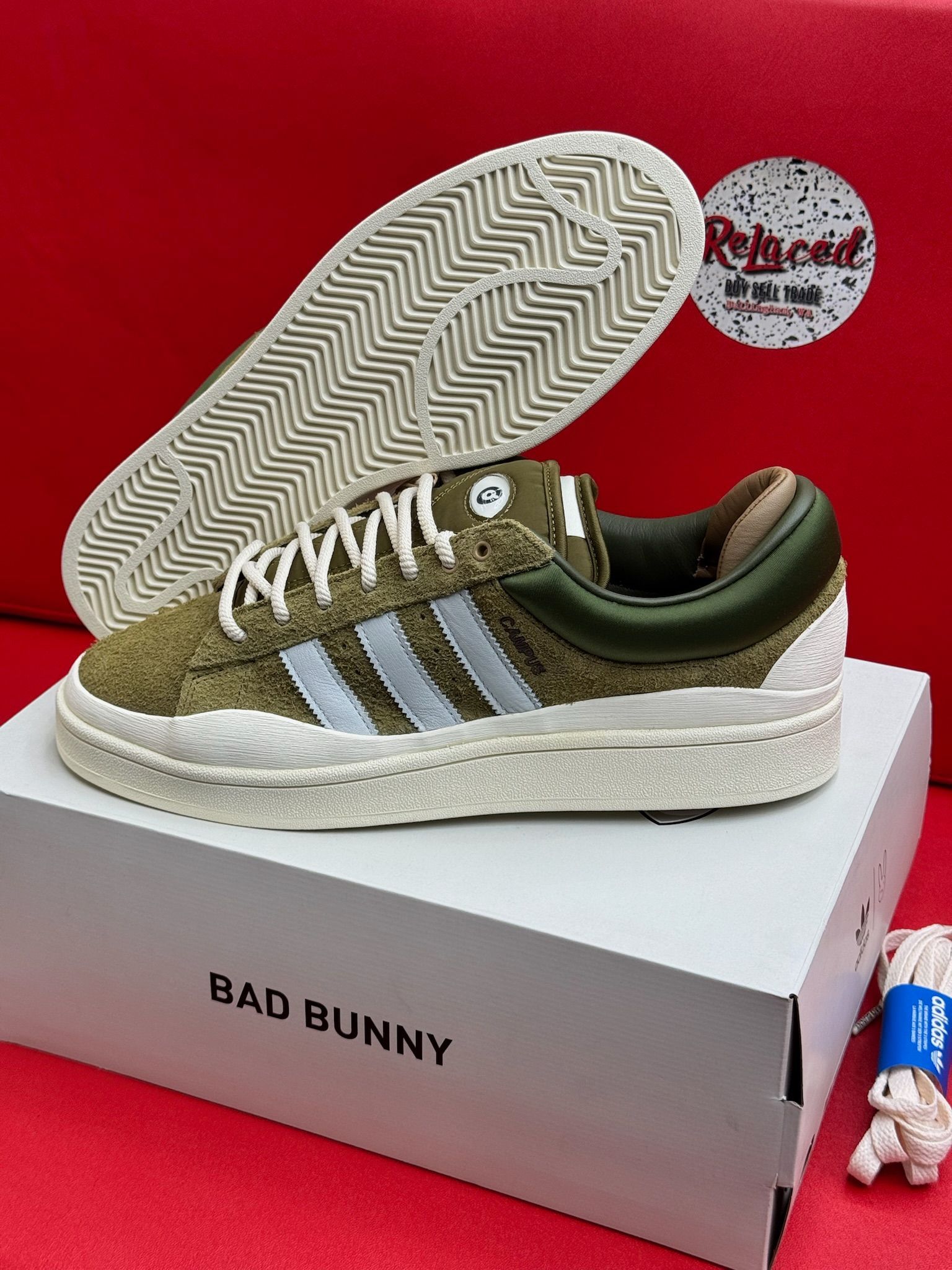 M10.5 Adidas Campus Light Bad Bunny Wild Moss