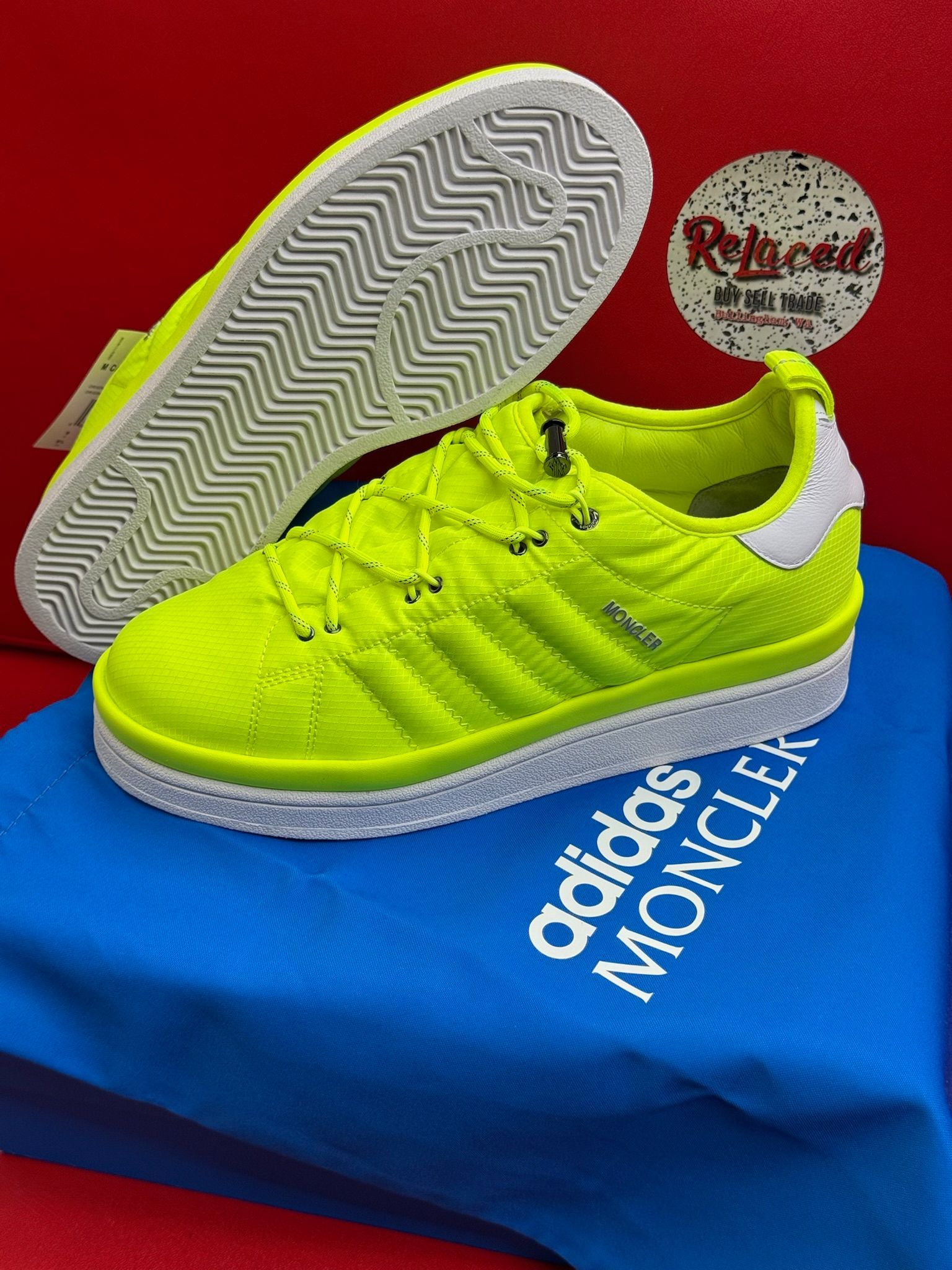 9.5M Adidas Campus Moncler Solar Yellow