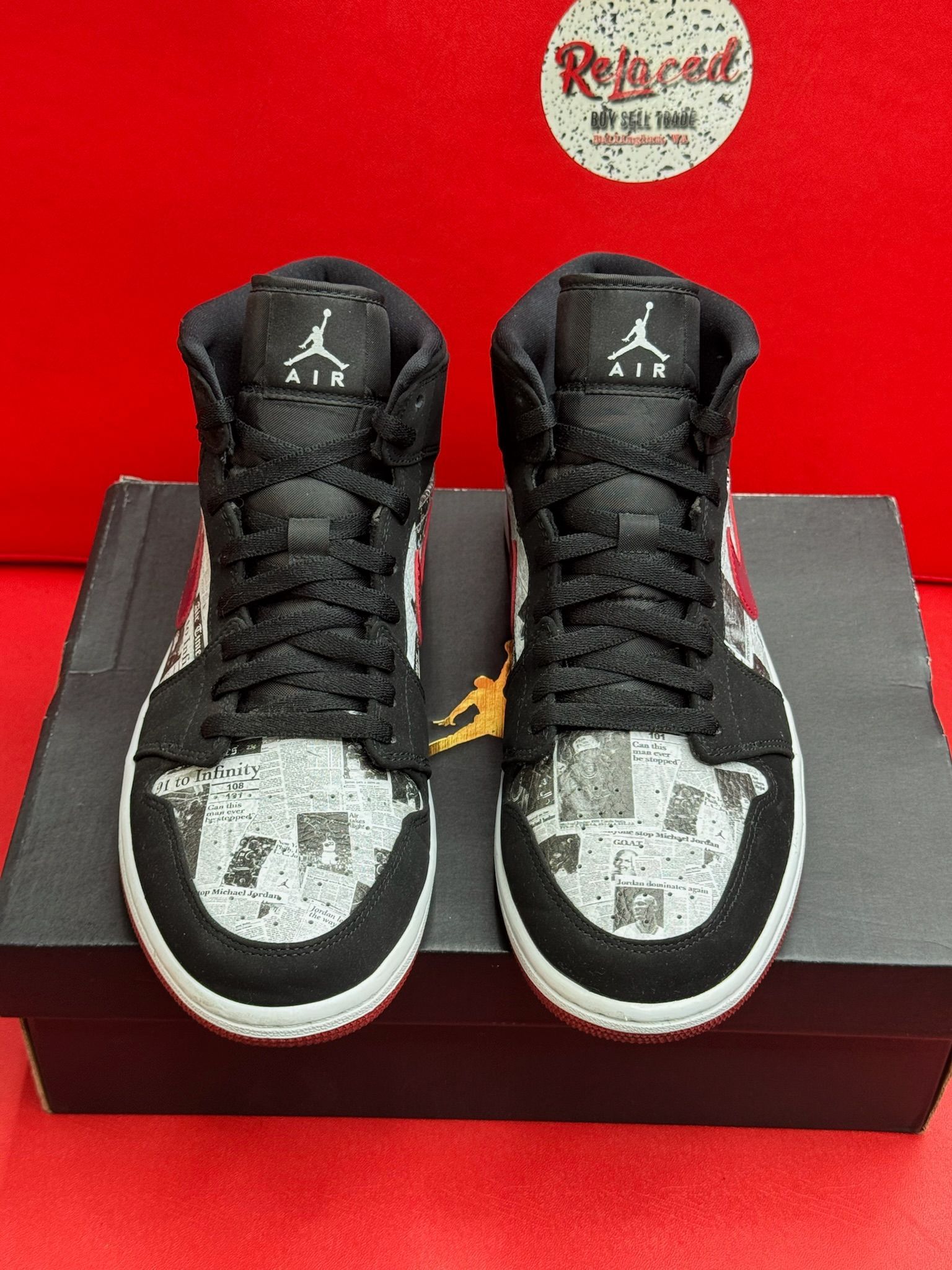 10.5M Jordan 1 Mid Newspaper Air Times