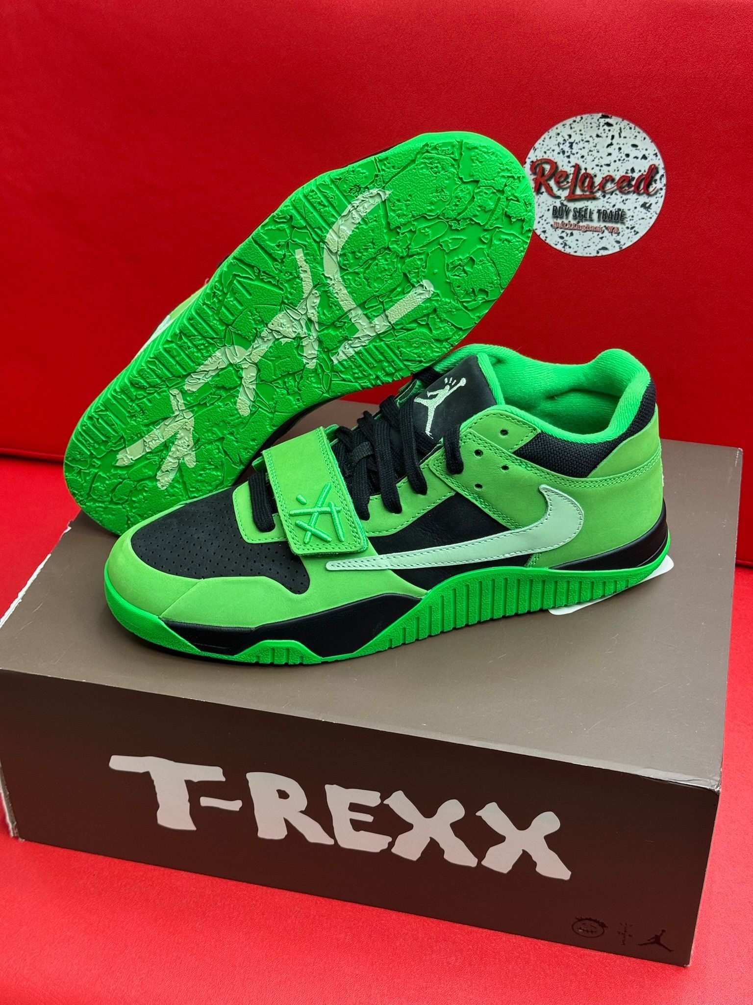 12M Travis Scott x Jordan JumpmanJack TR Green Spark