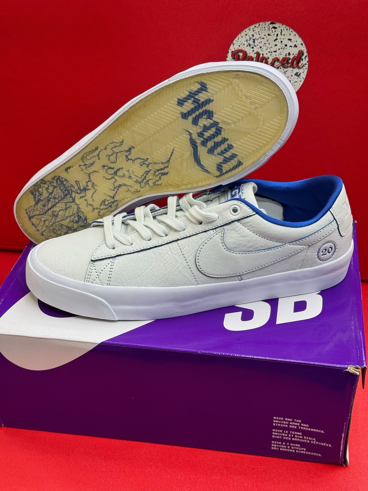 11.5M Grant Taylor X Nike Zoom Blazer Low Pro SB Fine Chinas