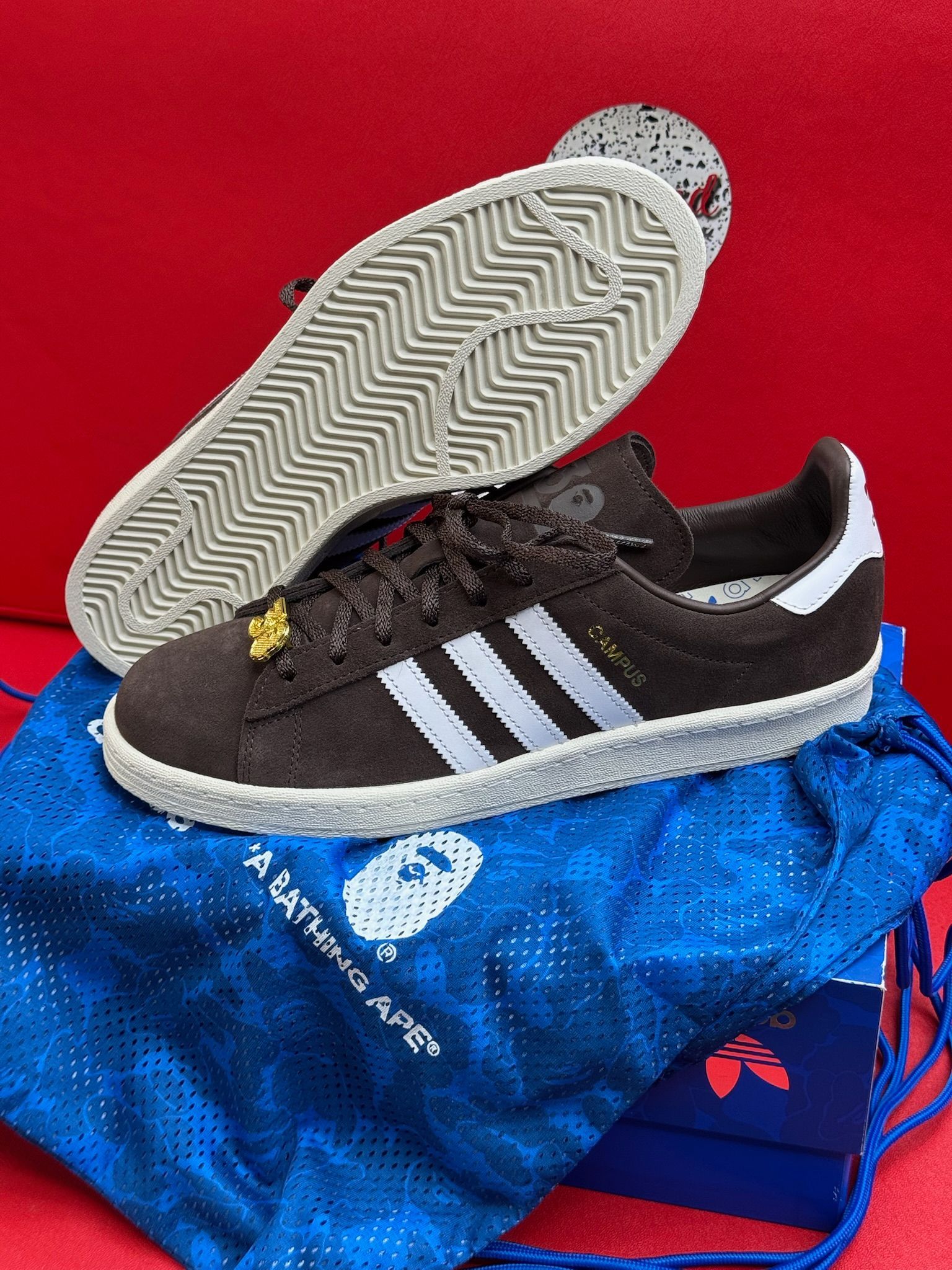 9.5M Adidas Campus 80’s Bape 30th Ann Brown